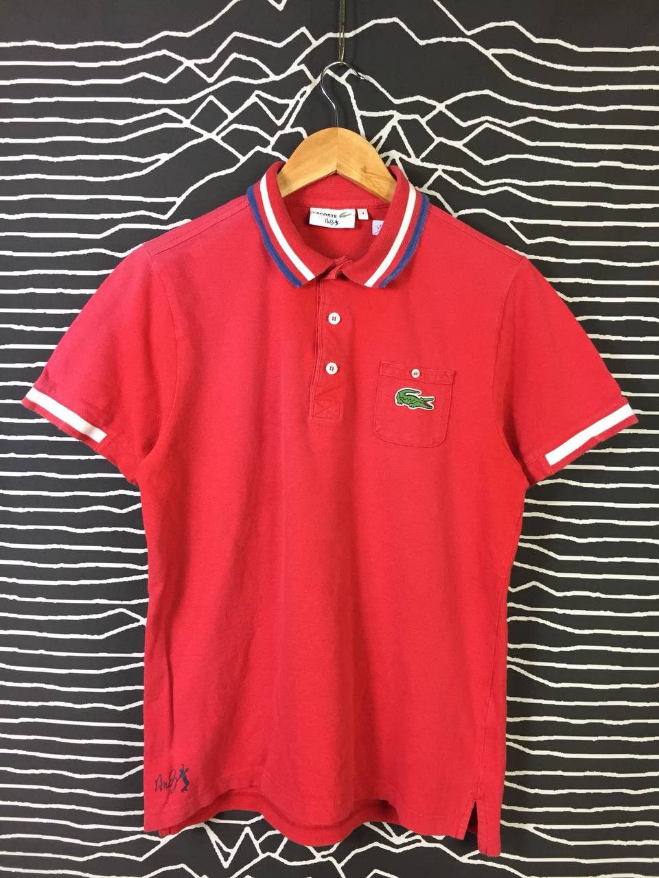 Vtg Lacoste X Andy Roddick Polo Tee