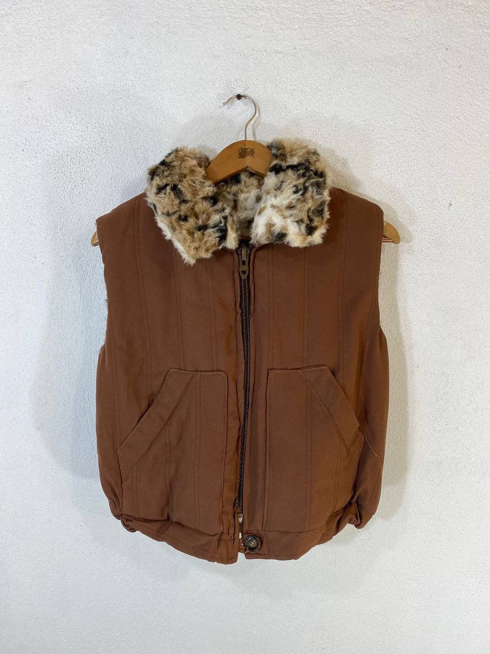 Vintage Vintage Retro FAUX FUR Vest Reversible Talon Zipper Size US S / EU 44-46 / 1 - 3 Thumbnail