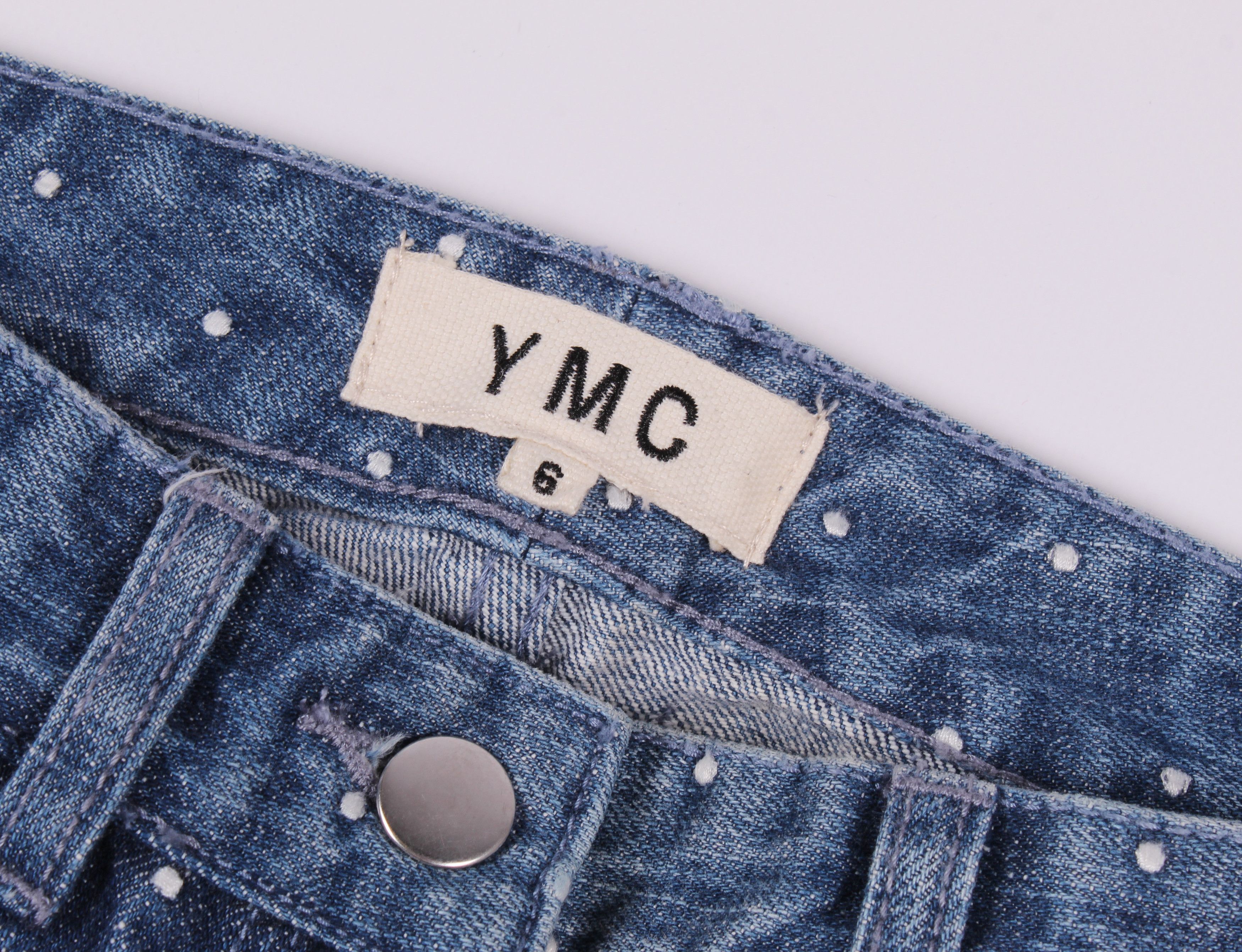 YMC YMC You Must Create Polka Dot Denim Jeans Size 29" - 3 Thumbnail