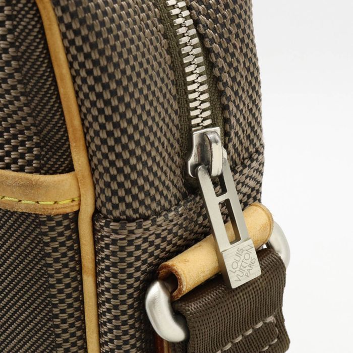 Louis Vuitton Citadan Shoulder Bag M93224 Damier Jean Canvas Tail