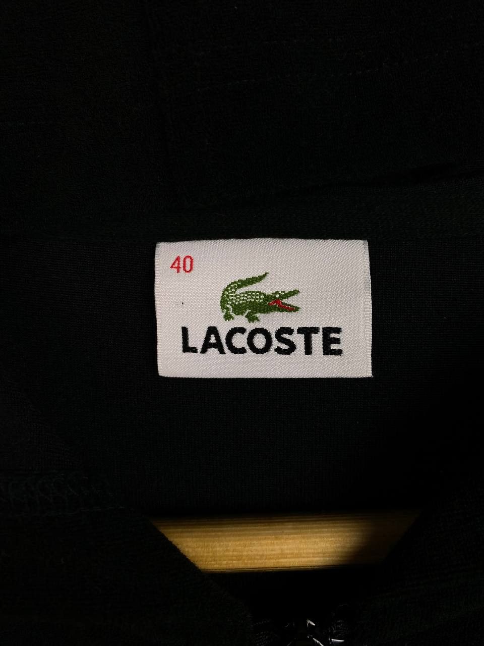 Lacoste lacoste velvet black hoody short sleeves Size M / US 6-8 / IT 42-44 - 5 Thumbnail