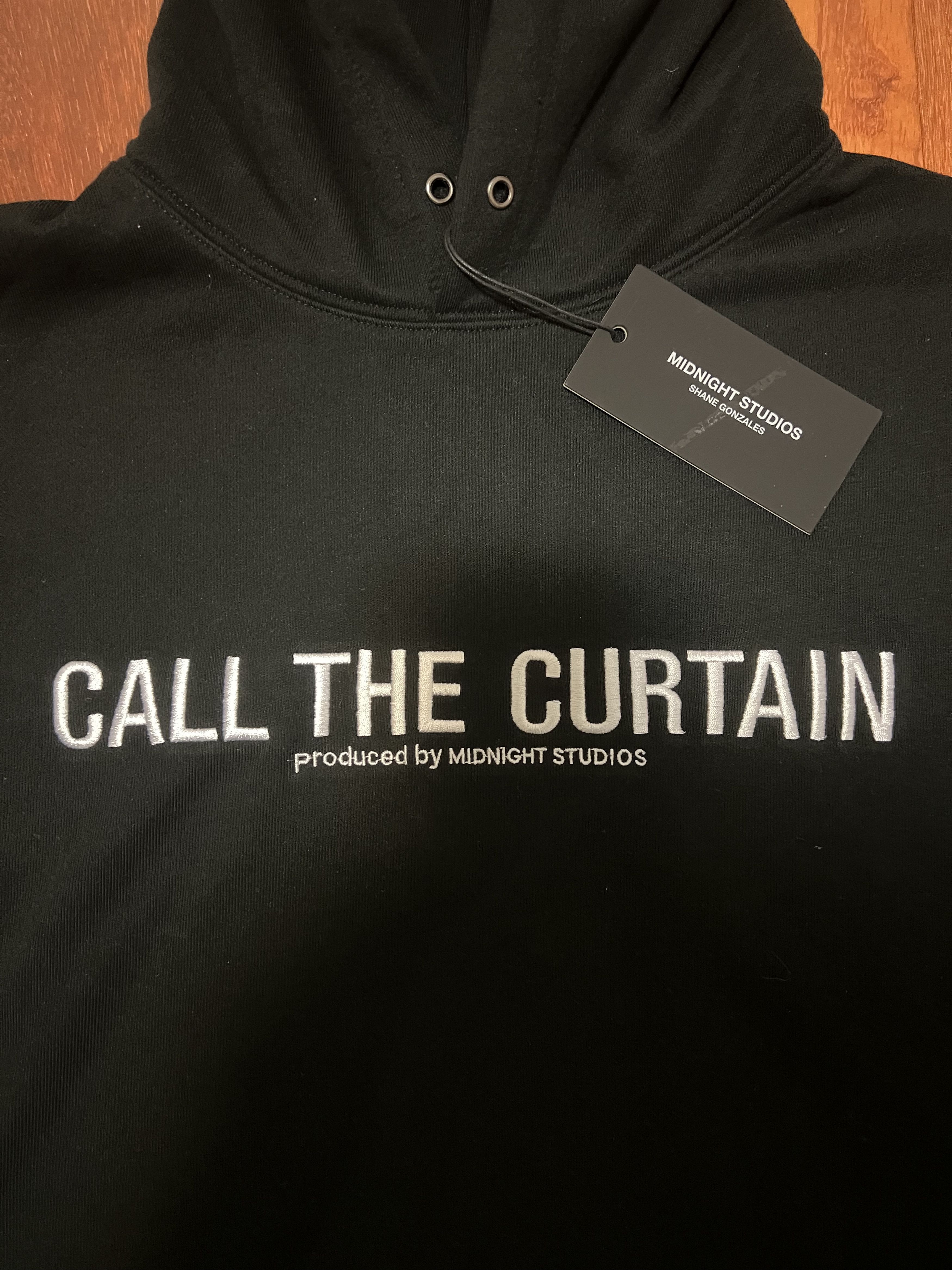 Midnight Studios 💚 FW17-18 Midnight Studios Runway Embroidered Black Hoodie Size US M / EU 48-50 / 2 - 7 Thumbnail