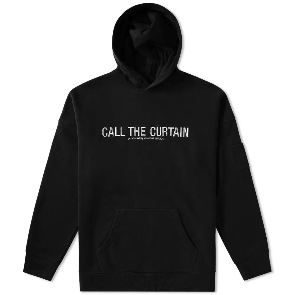 Midnight Studios 💚 FW17-18 Midnight Studios Runway Embroidered Black Hoodie Size US M / EU 48-50 / 2 - 1 Thumbnail