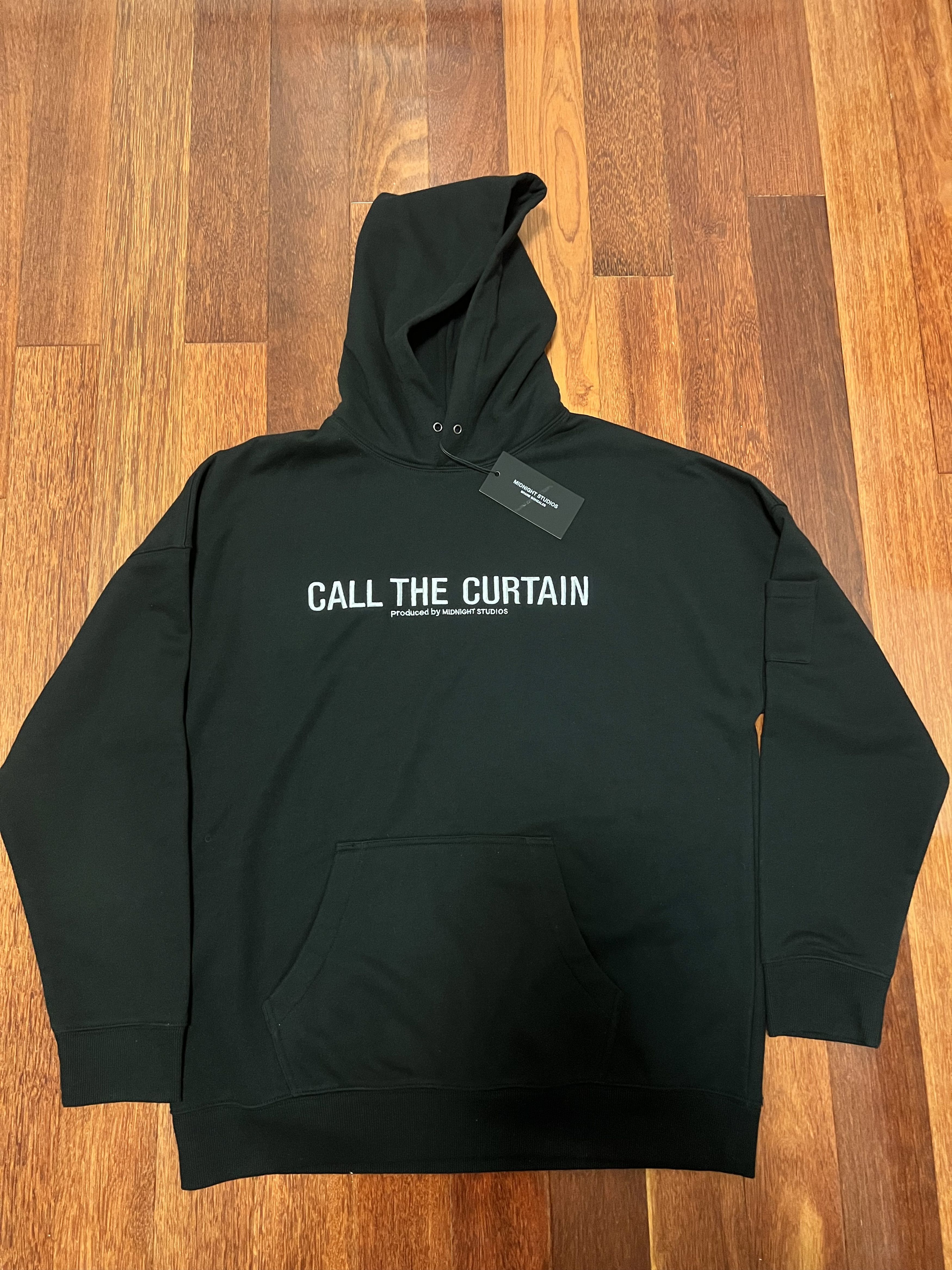 Midnight Studios 💚 FW17-18 Midnight Studios Runway Embroidered Black Hoodie Size US M / EU 48-50 / 2 - 5 Thumbnail