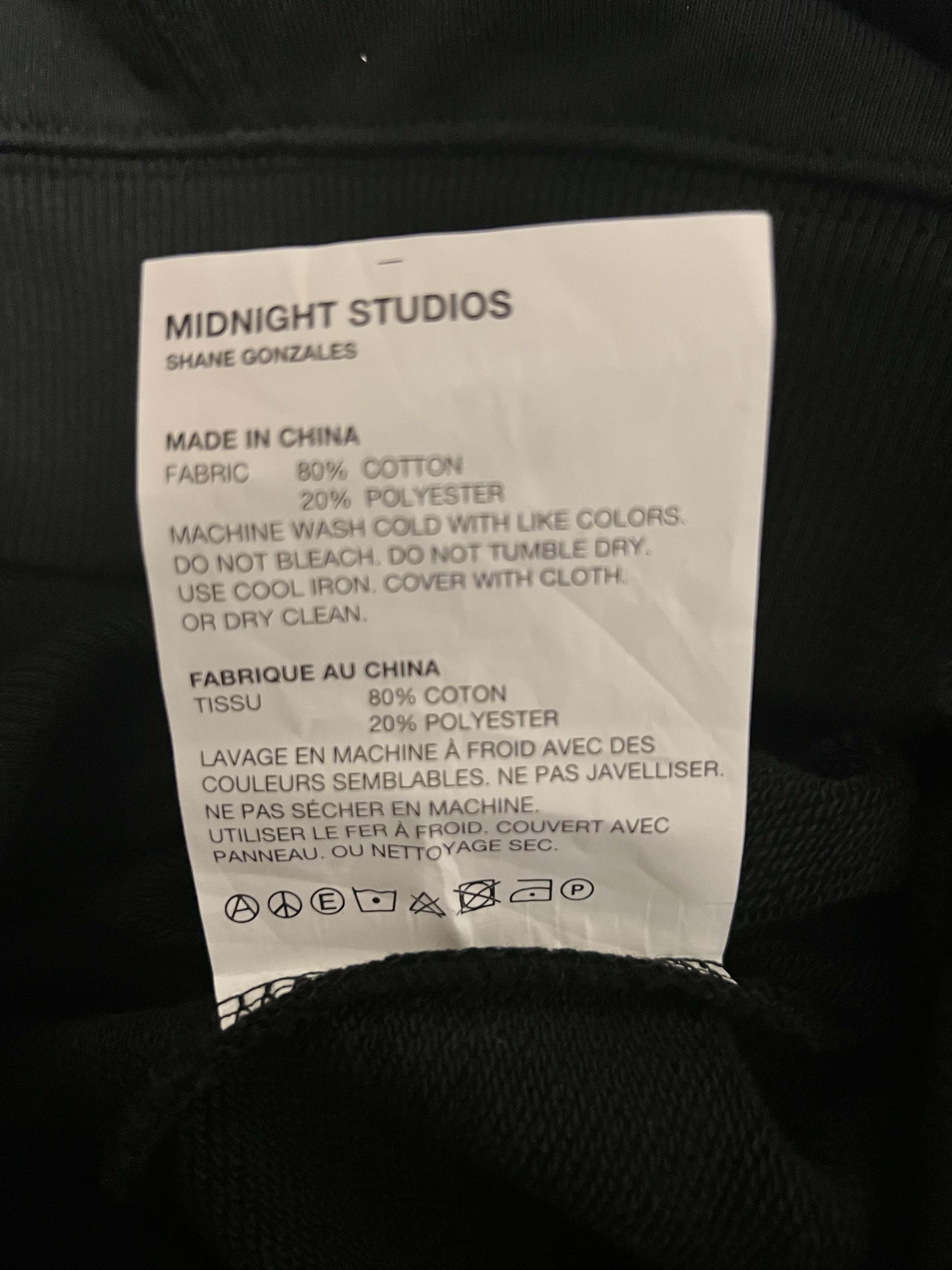 Midnight Studios 💚 FW17-18 Midnight Studios Runway Embroidered Black Hoodie Size US M / EU 48-50 / 2 - 11 Thumbnail