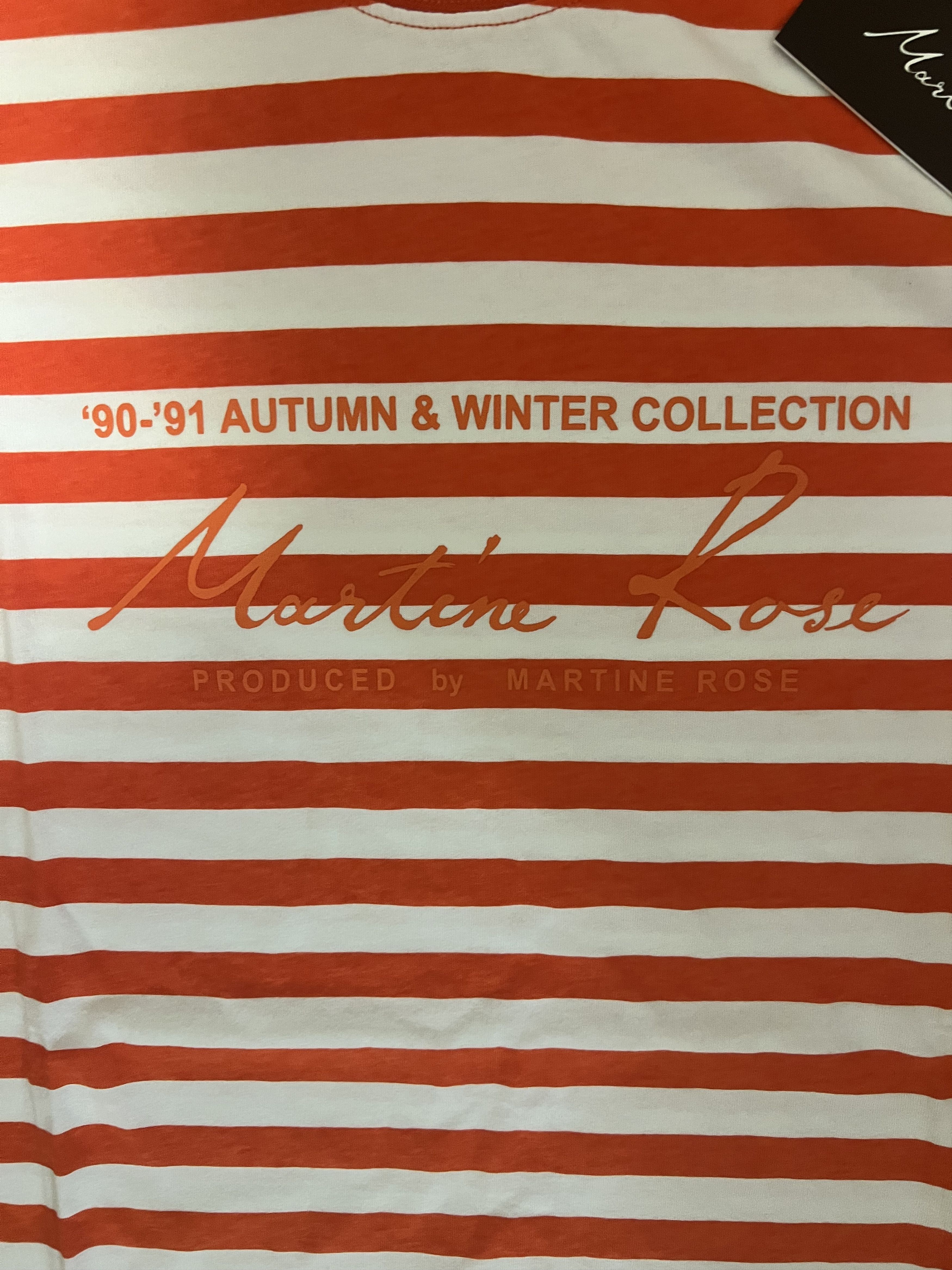 Martine Rose 💚 SS19 Martine Rose Oversized Stripe Tee Orange Large NEW Size US L / EU 52-54 / 3 - 3 Thumbnail