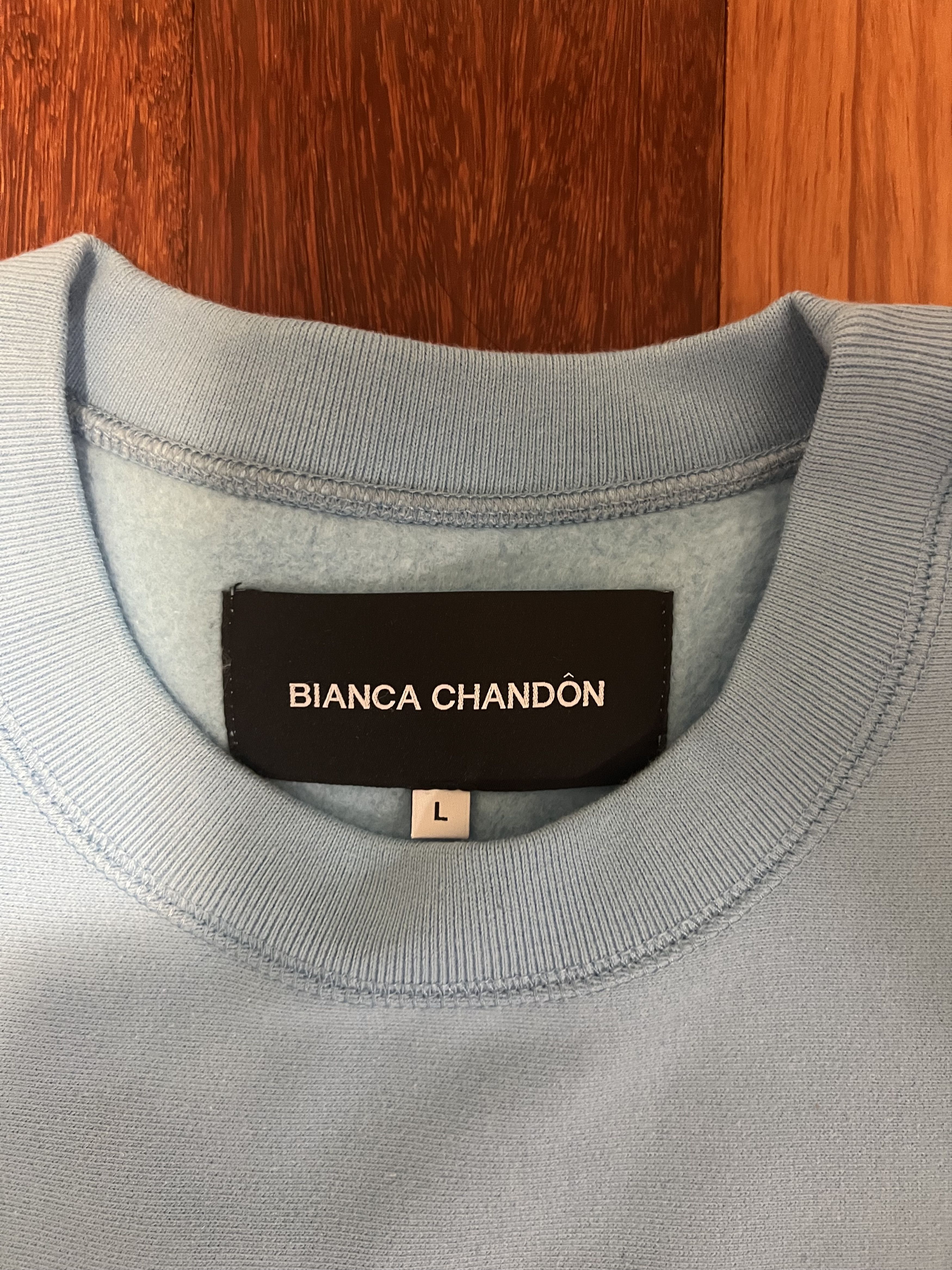 BIANCA CHANDON 💚 Bianca Chandon Lover Crewneck Blue Large NEW Size US L / EU 52-54 / 3 - 5 Thumbnail