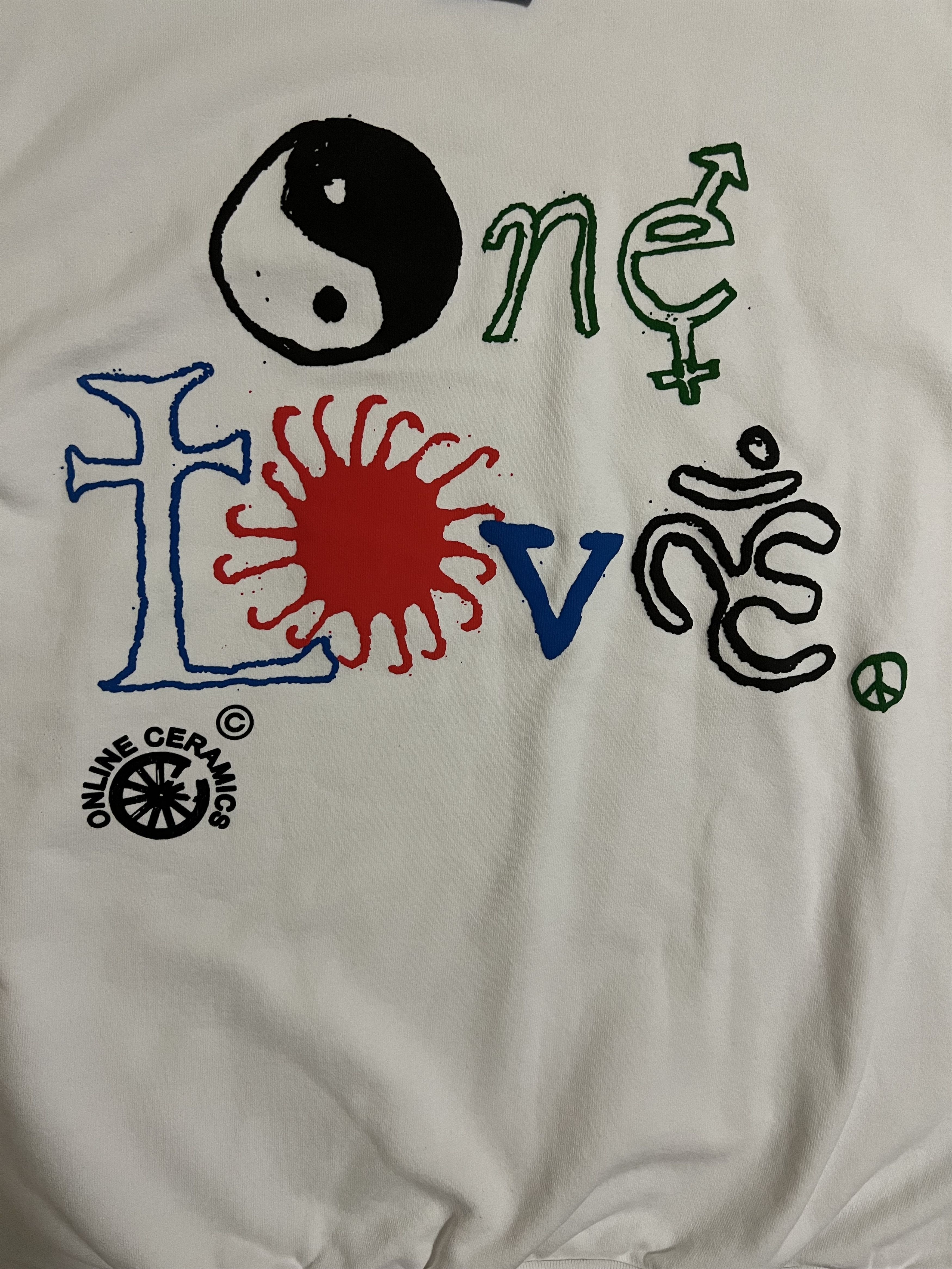 Online Ceramics 💚 2019 Online Ceramics One Love Crewneck Large NEW Size US L / EU 52-54 / 3 - 3 Thumbnail