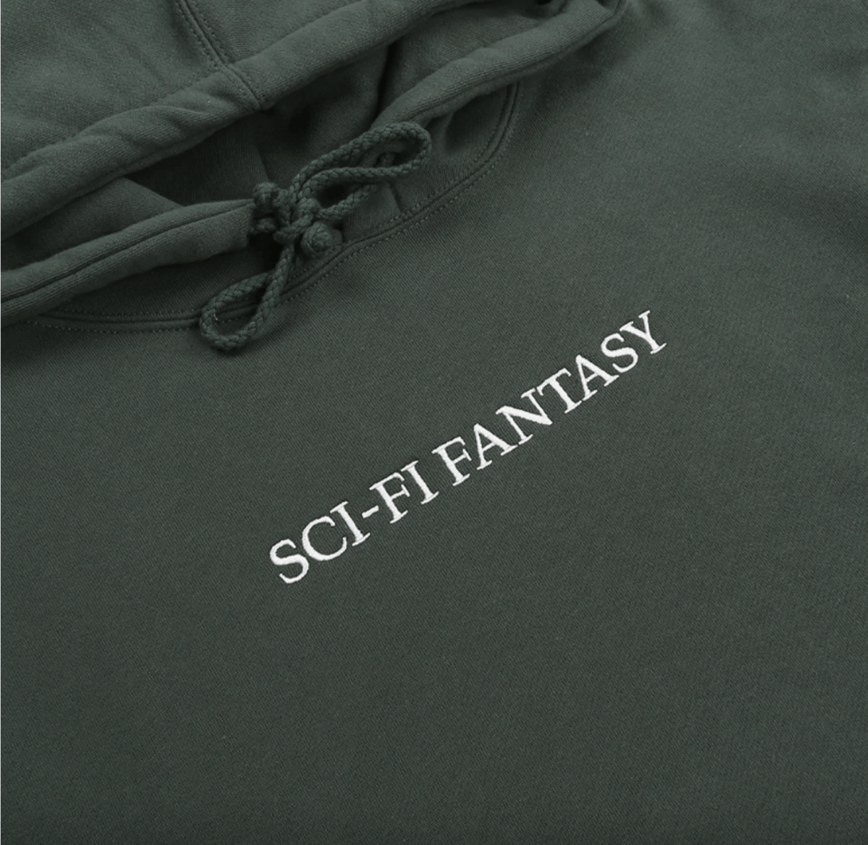 Sci-Fi Fantasy 💚 Sci-Fi Fantasy Embroidered Logo Hoodie Green Large NEW Size US L / EU 52-54 / 3 - 2 Thumbnail