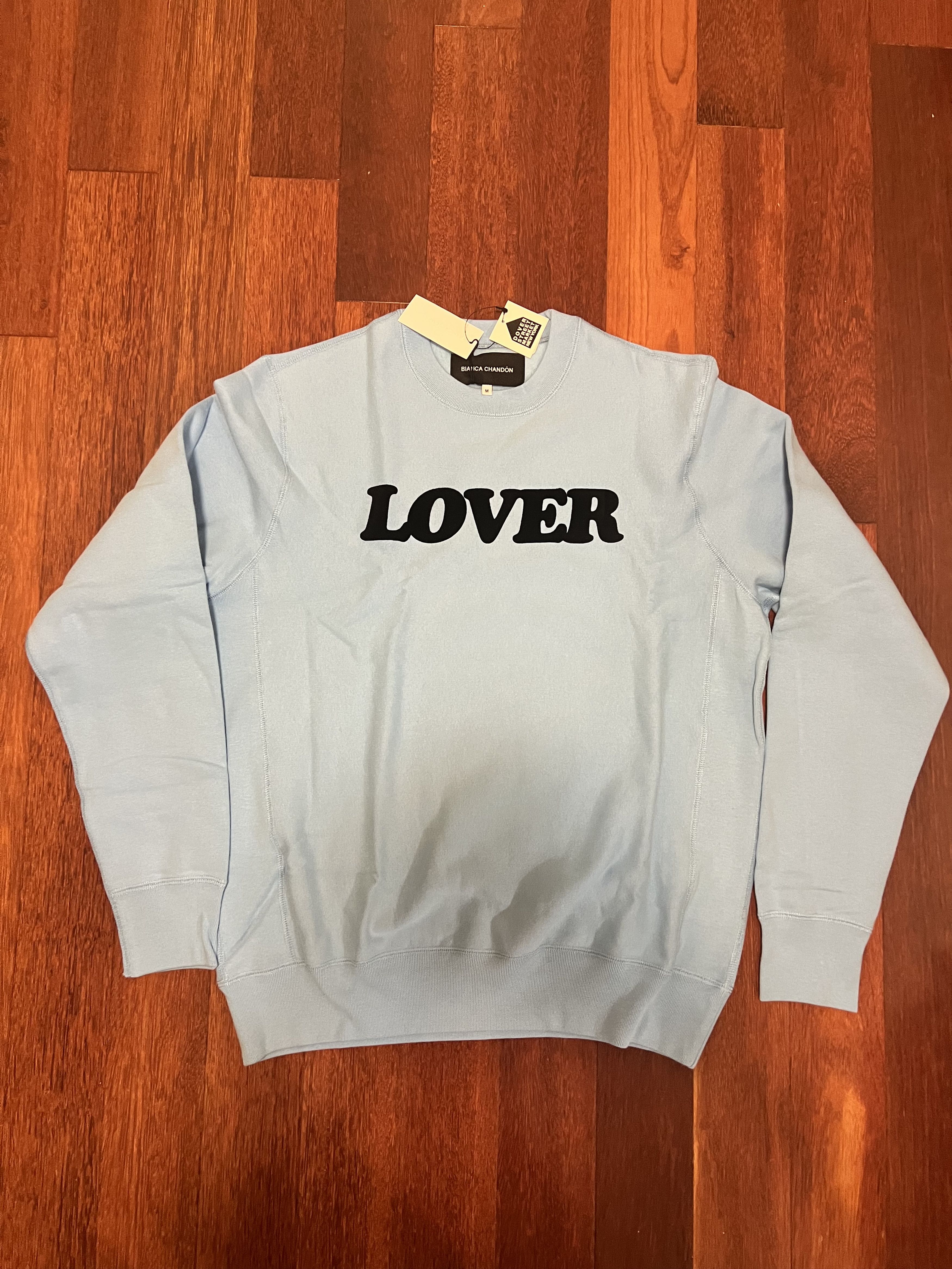 BIANCA CHANDON 💚 Bianca Chandon Lover Crewneck Blue Medium NEW Size US M / EU 48-50 / 2 - 2 Thumbnail
