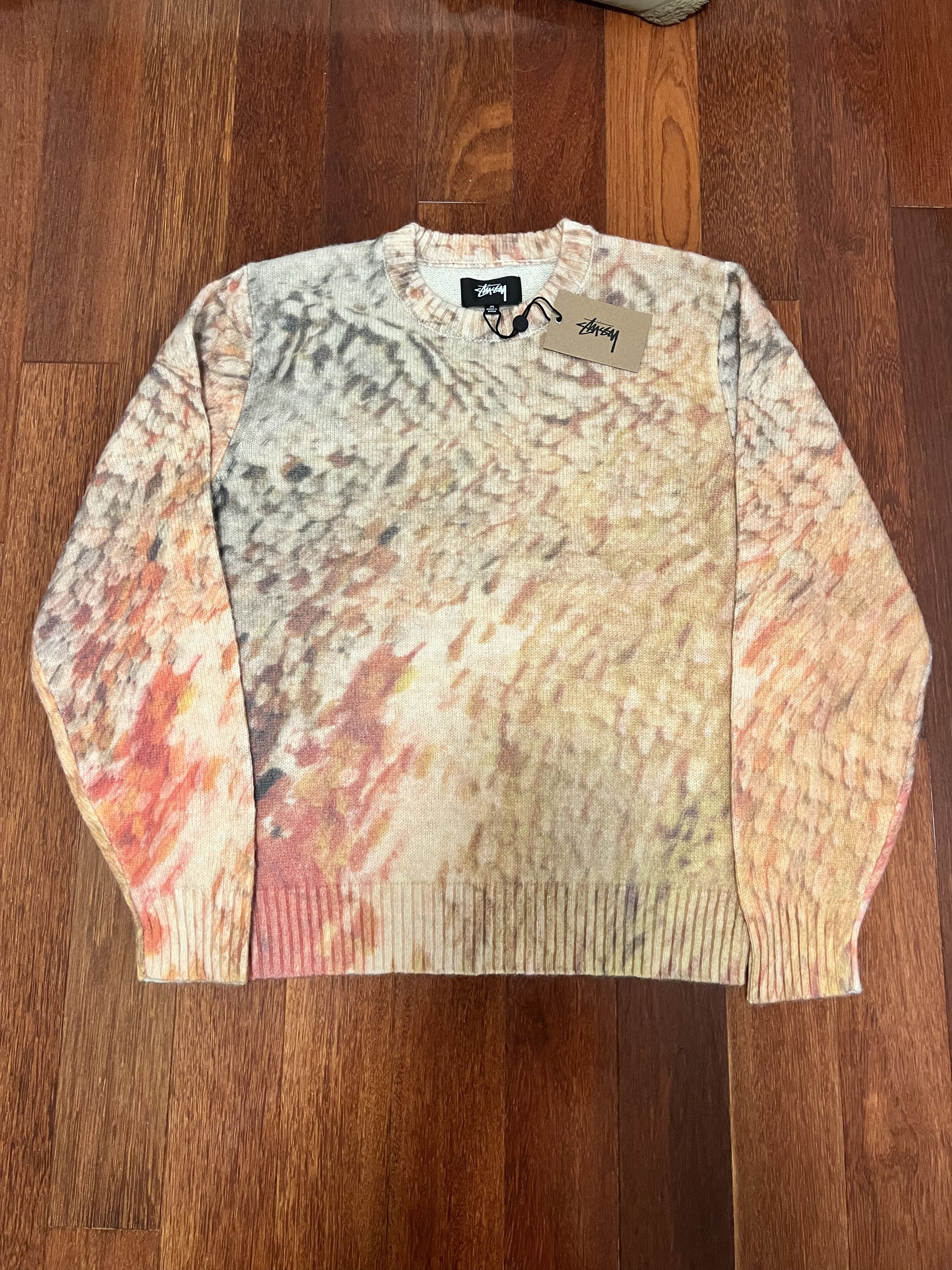 Stussy 💚 SS21 Stussy Wings Print Sweater Medium NEW Size US M / EU 48-50 / 2 - 3 Thumbnail