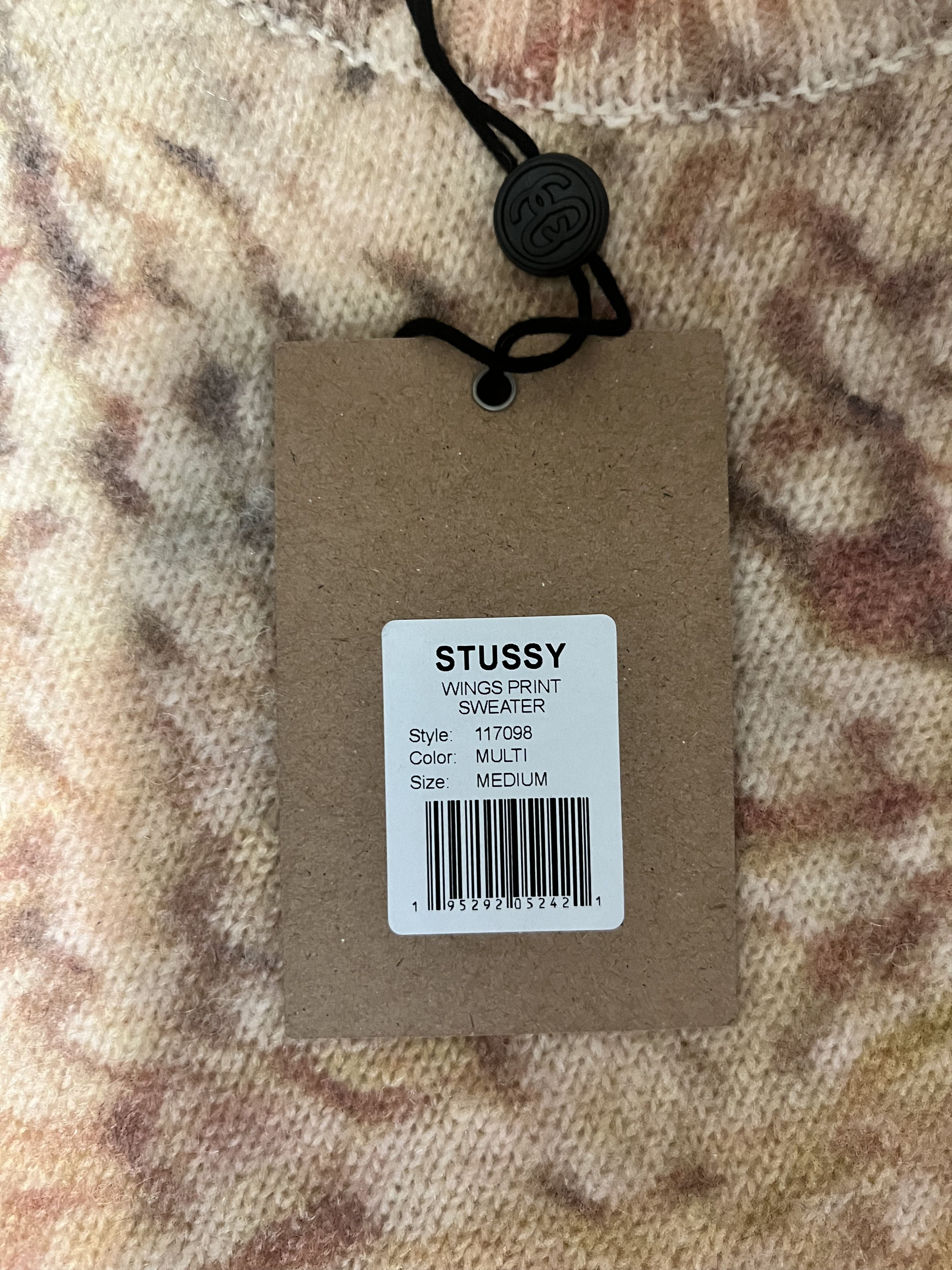 Stussy 💚 SS21 Stussy Wings Print Sweater Medium NEW Size US M / EU 48-50 / 2 - 7 Thumbnail