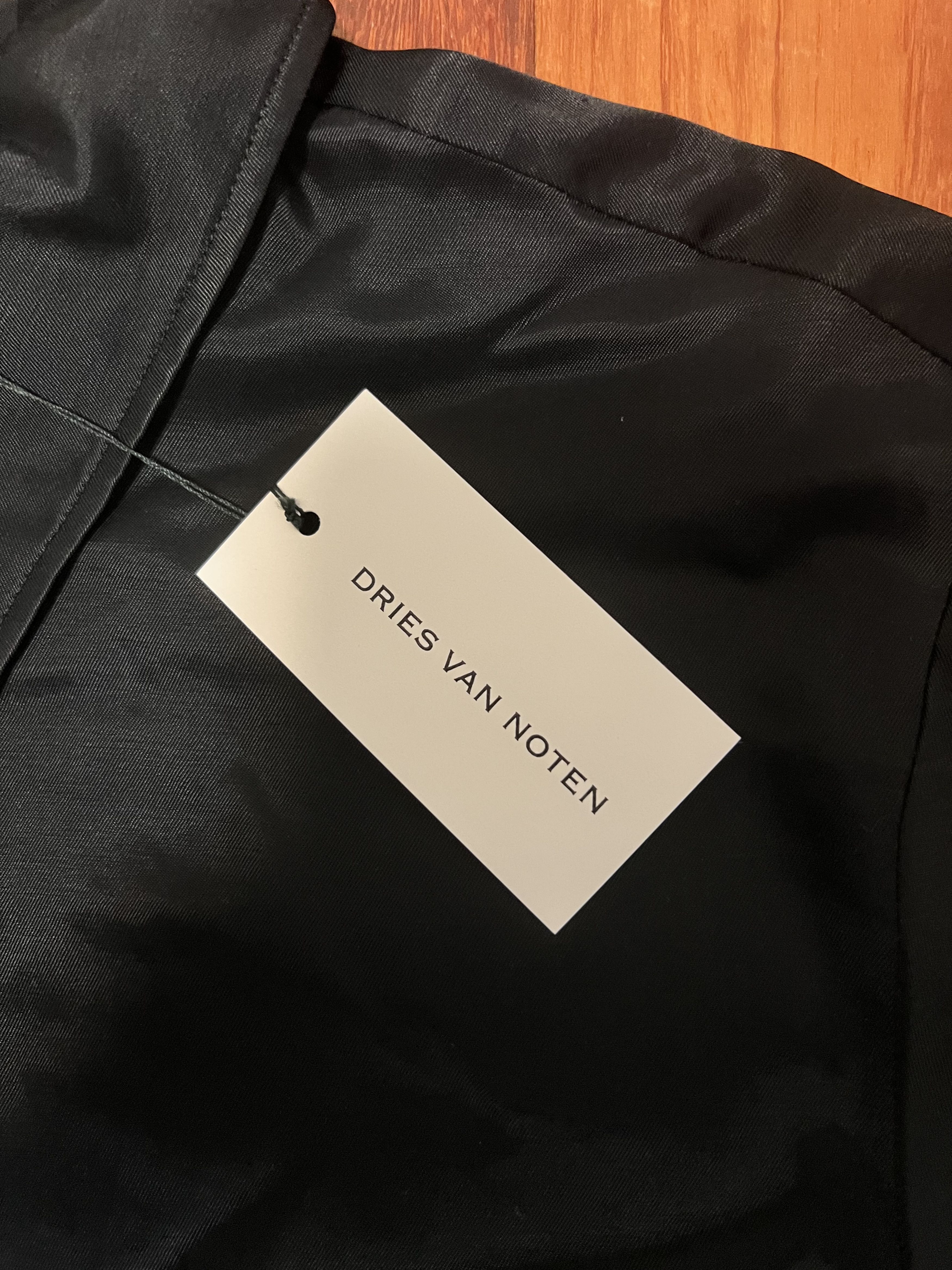 Dries Van Noten 💚 SS20 Dries Van Noten Cilton Shirt Black Medium NEW Size US M / EU 48-50 / 2 - 7 Thumbnail