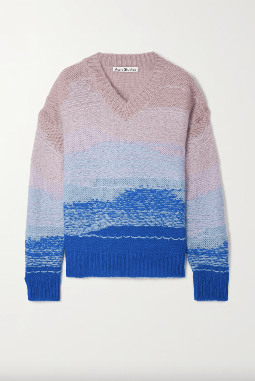 Acne Studios 💚 Acne Studios Ombré Knitted Sweater Large NEW Size US L / EU 52-54 / 3 - 1 Thumbnail