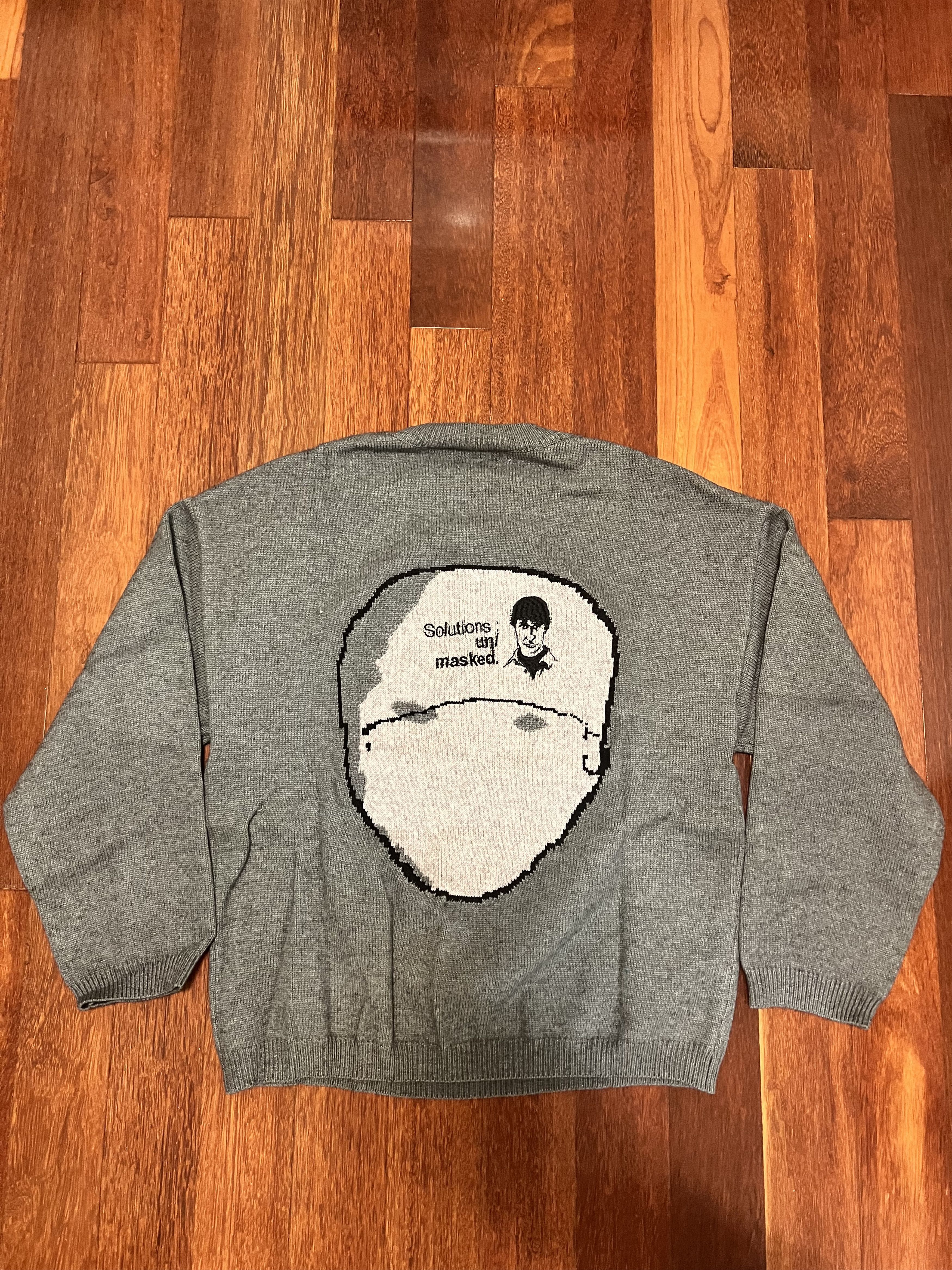 Gleb Kostin Solutions 💚 SS20 Gleb Kostin Solutions Aphex Twin Knit Grey NEW Size US M / EU 48-50 / 2 - 4 Thumbnail