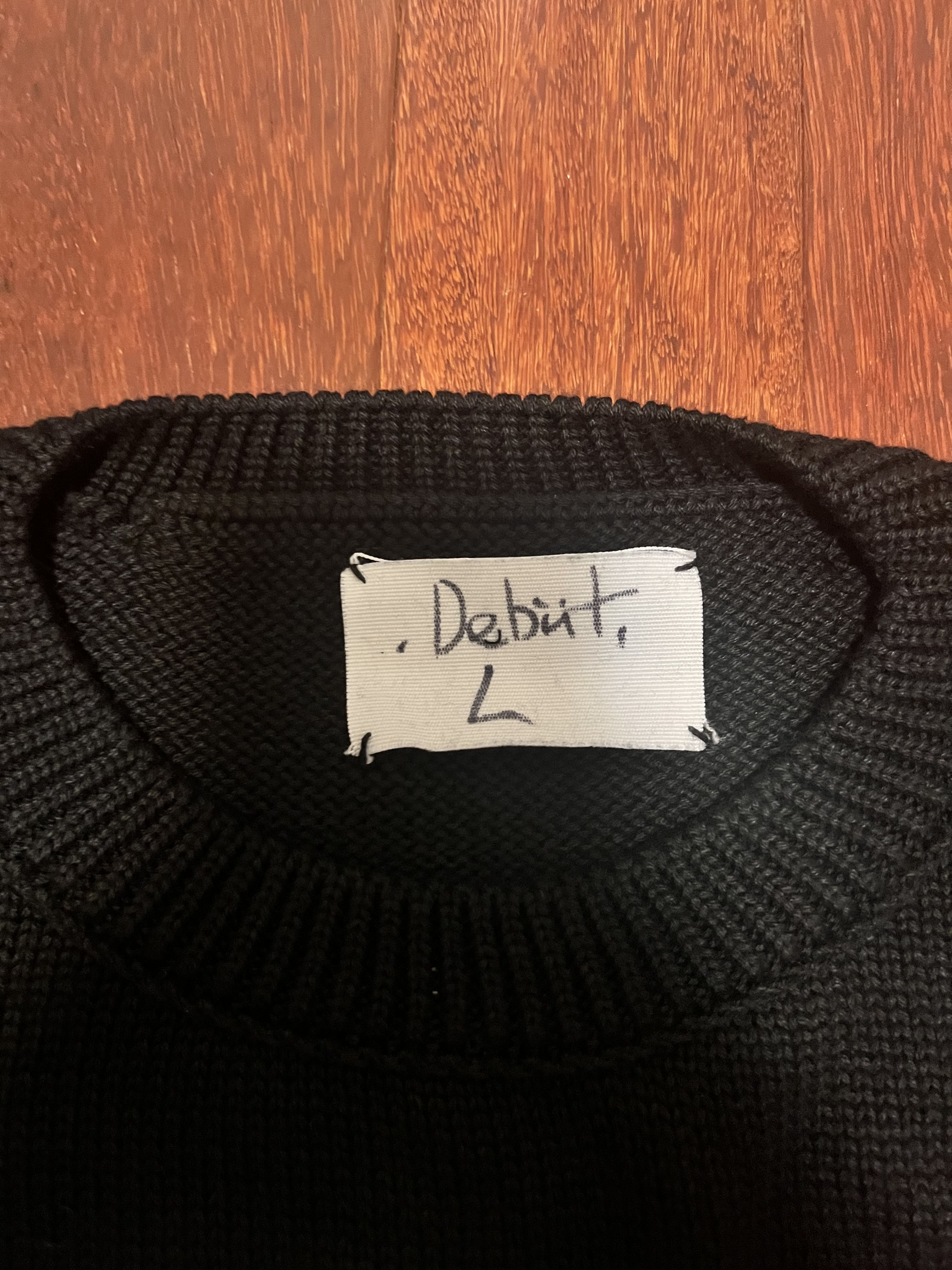 Gleb Kostin Solutions 💚 Gleb Kostin Solutions Bjork Debut Knit Black Large NEW Size US L / EU 52-54 / 3 - 6 Thumbnail