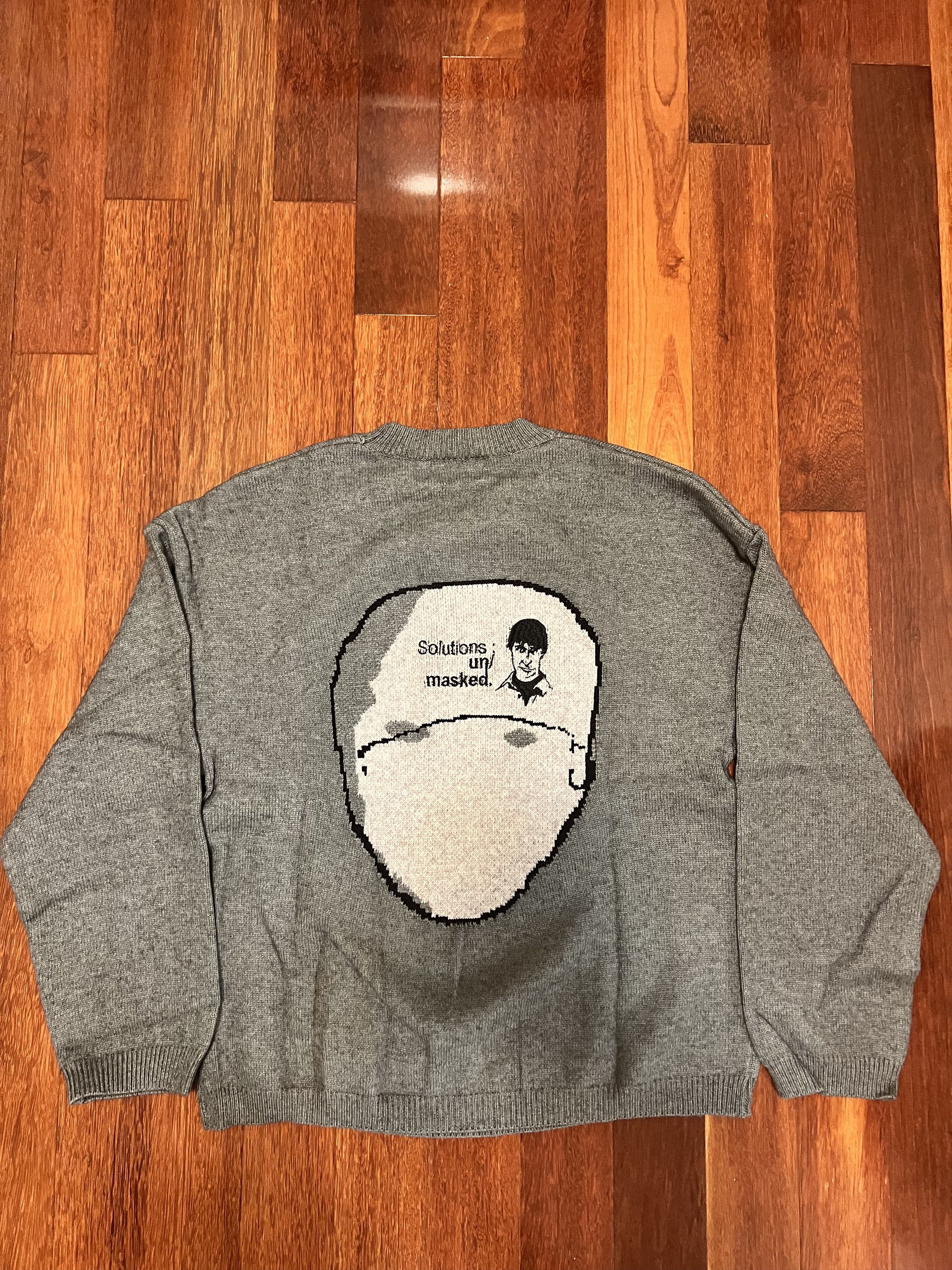 💚 SS20 Gleb Kostin Solutions Aphex Twin Knit Grey Large NEW