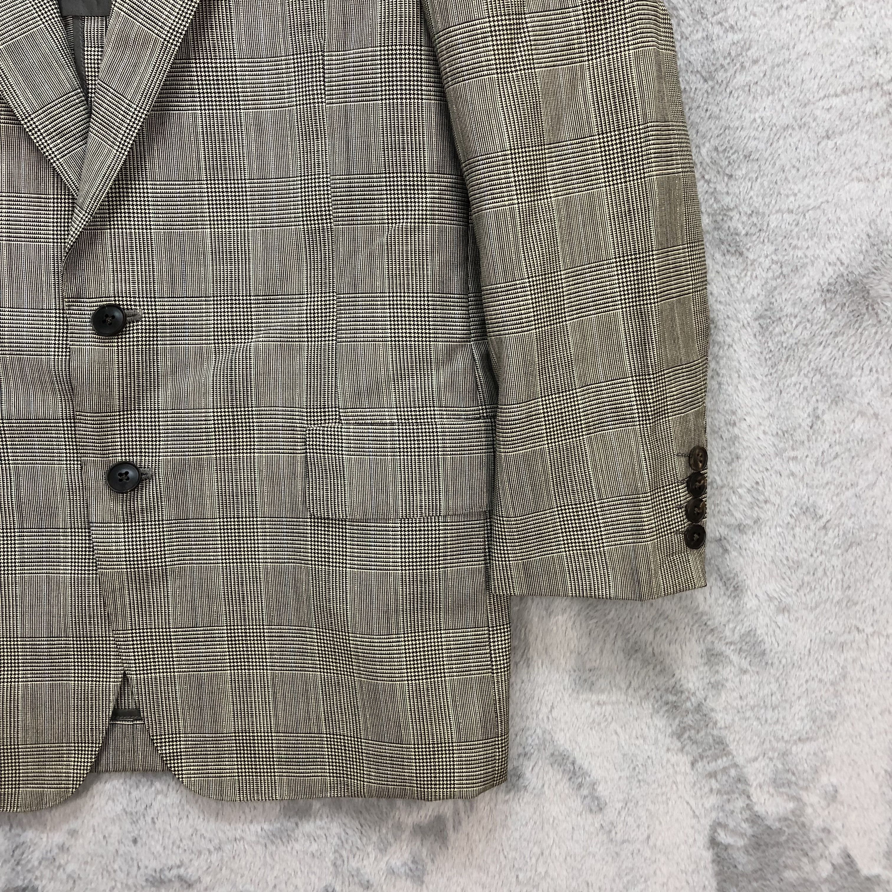 Burberry BURBERRYS WOOL&MOHAIR CLASSIC CHECKED SUITS JACKET #5543-196 Size 38R - 5 Thumbnail
