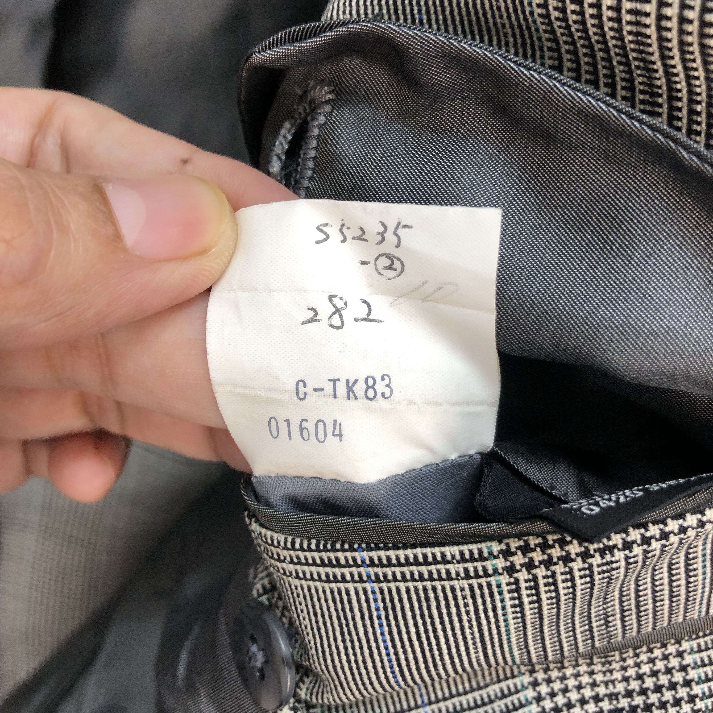 Burberry BURBERRYS WOOL&MOHAIR CLASSIC CHECKED SUITS JACKET #5543-196 Size 38R - 9 Thumbnail