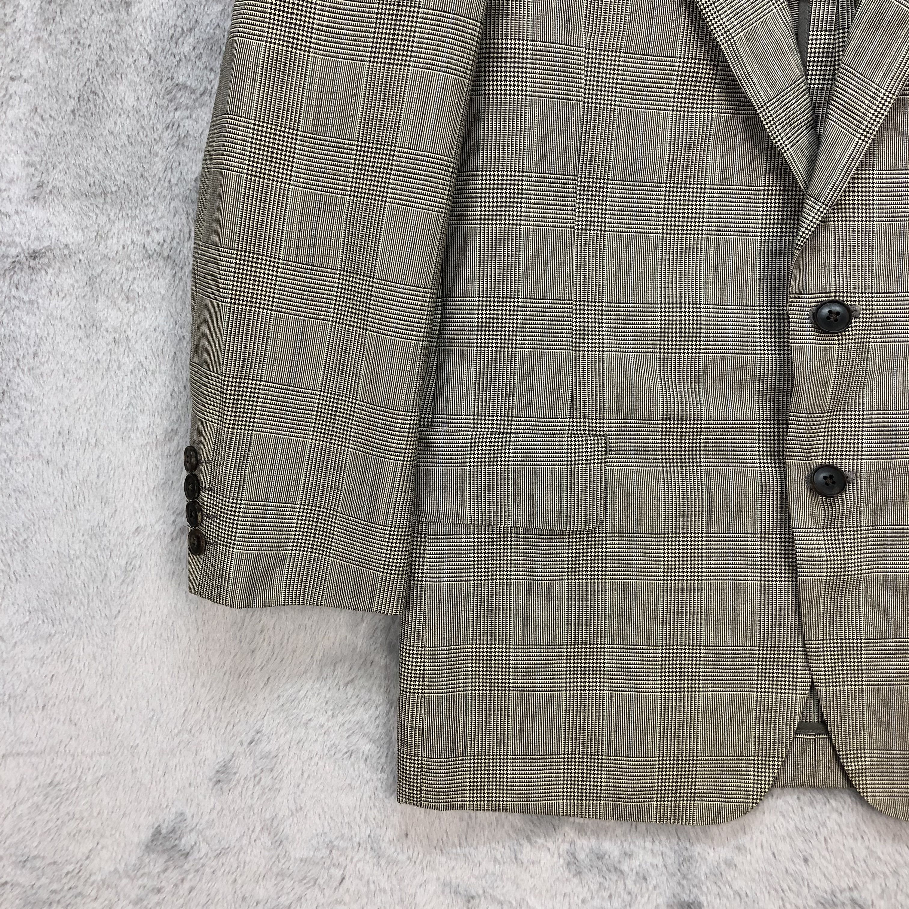 Burberry BURBERRYS WOOL&MOHAIR CLASSIC CHECKED SUITS JACKET #5543-196 Size 38R - 4 Thumbnail