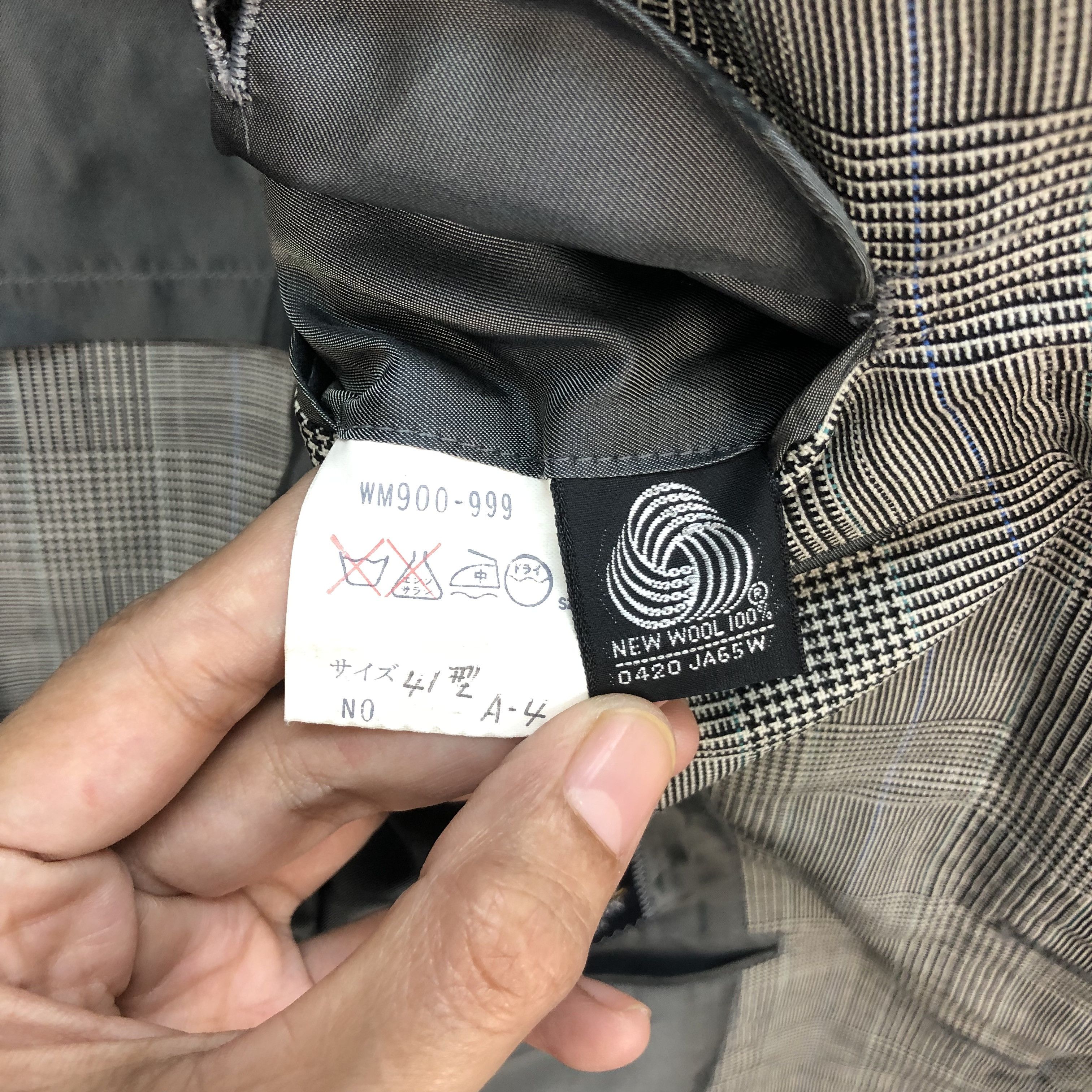Burberry BURBERRYS WOOL&MOHAIR CLASSIC CHECKED SUITS JACKET #5543-196 Size 38R - 8 Thumbnail