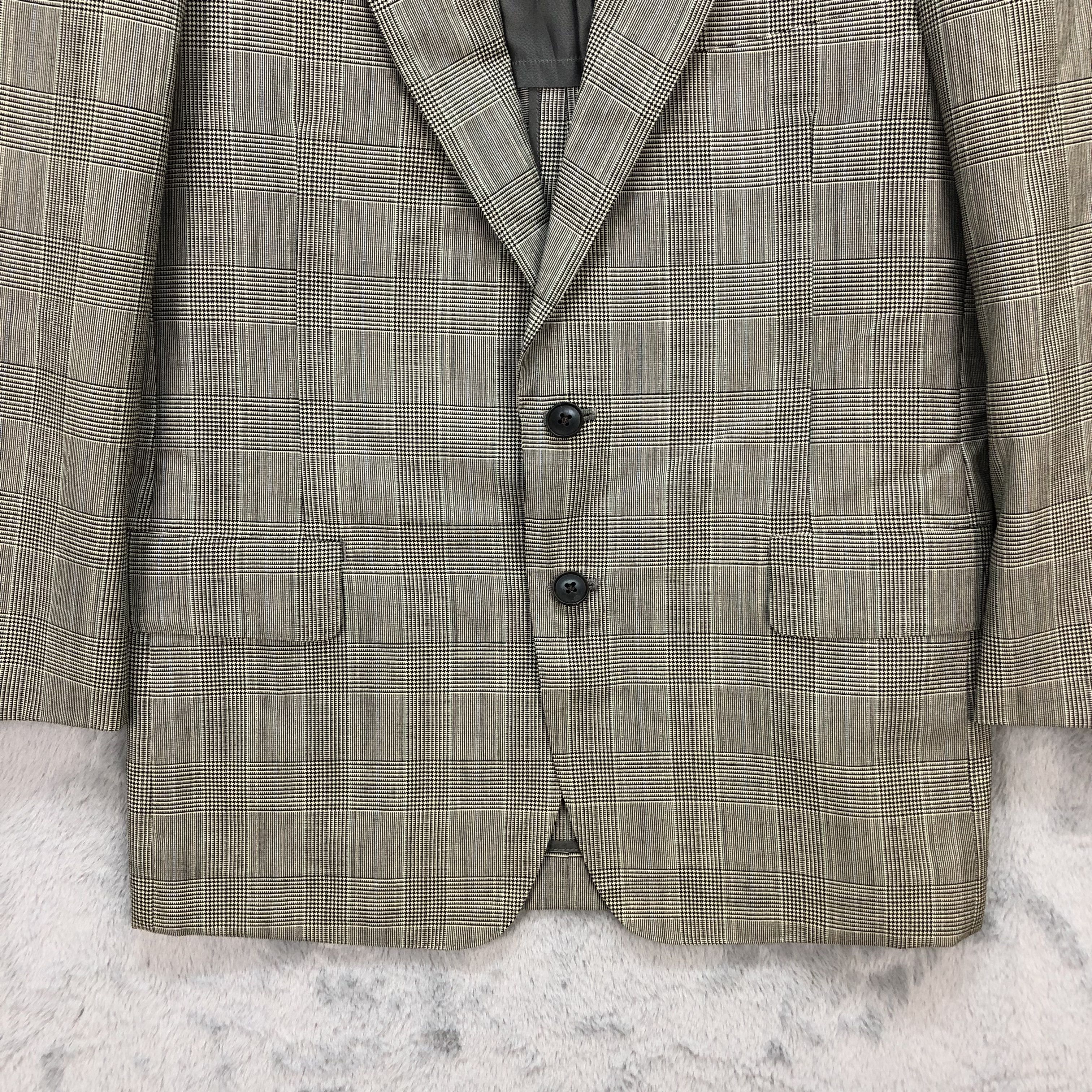 Burberry BURBERRYS WOOL&MOHAIR CLASSIC CHECKED SUITS JACKET #5543-196 Size 38R - 3 Thumbnail