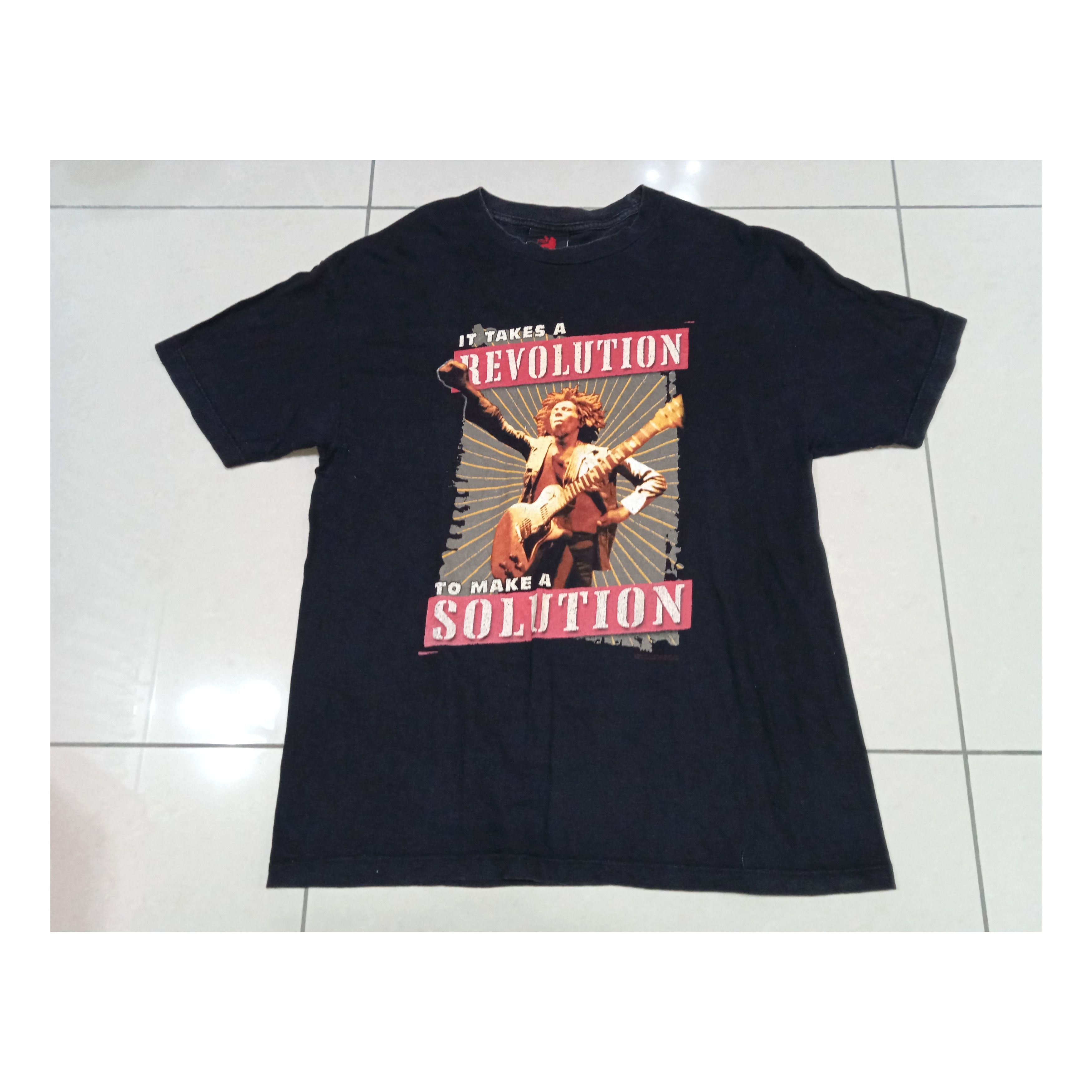 image of Band Tees x Vintage Bob Marley 2001 T-Shirt in Black, Men's (Size Large)