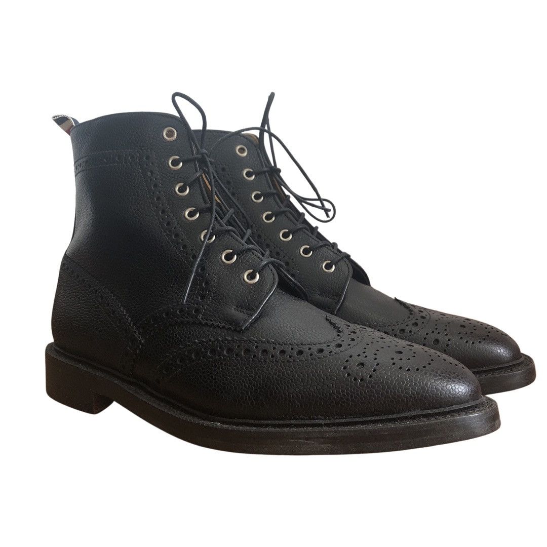 Thom Browne THOM BROWNE CLASSIC BROGUE BOOTS Size US 11 / EU 44 - 1 Thumbnail