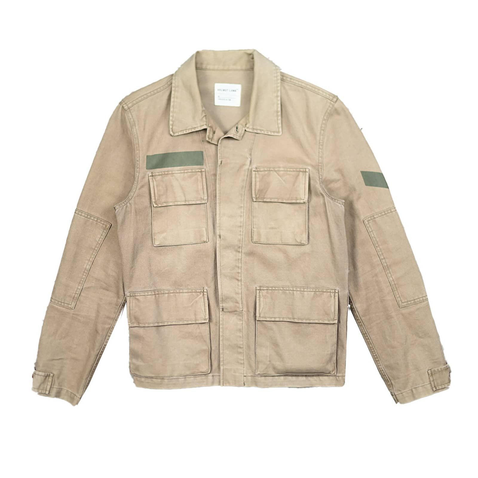 image of Helmut Lang '96 Military Motif Bdu Jacket in Brown, Men's (Size Medium)