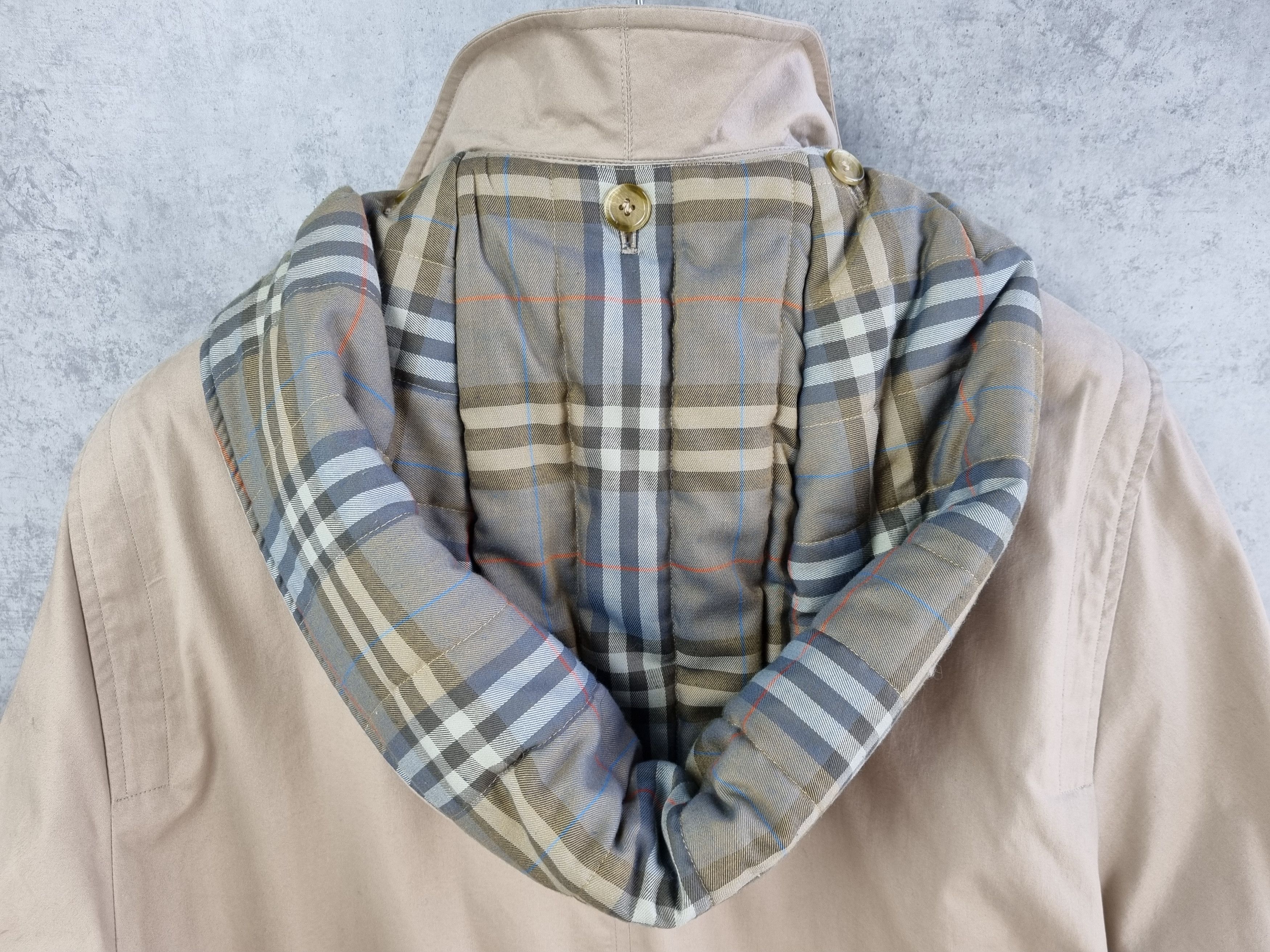 Burberry × Burberry Prorsum × Vintage 90s Burberrys London Duffle Coat Heavy Hooded Trench Size US XL / EU 56 / 4 - 4 Thumbnail