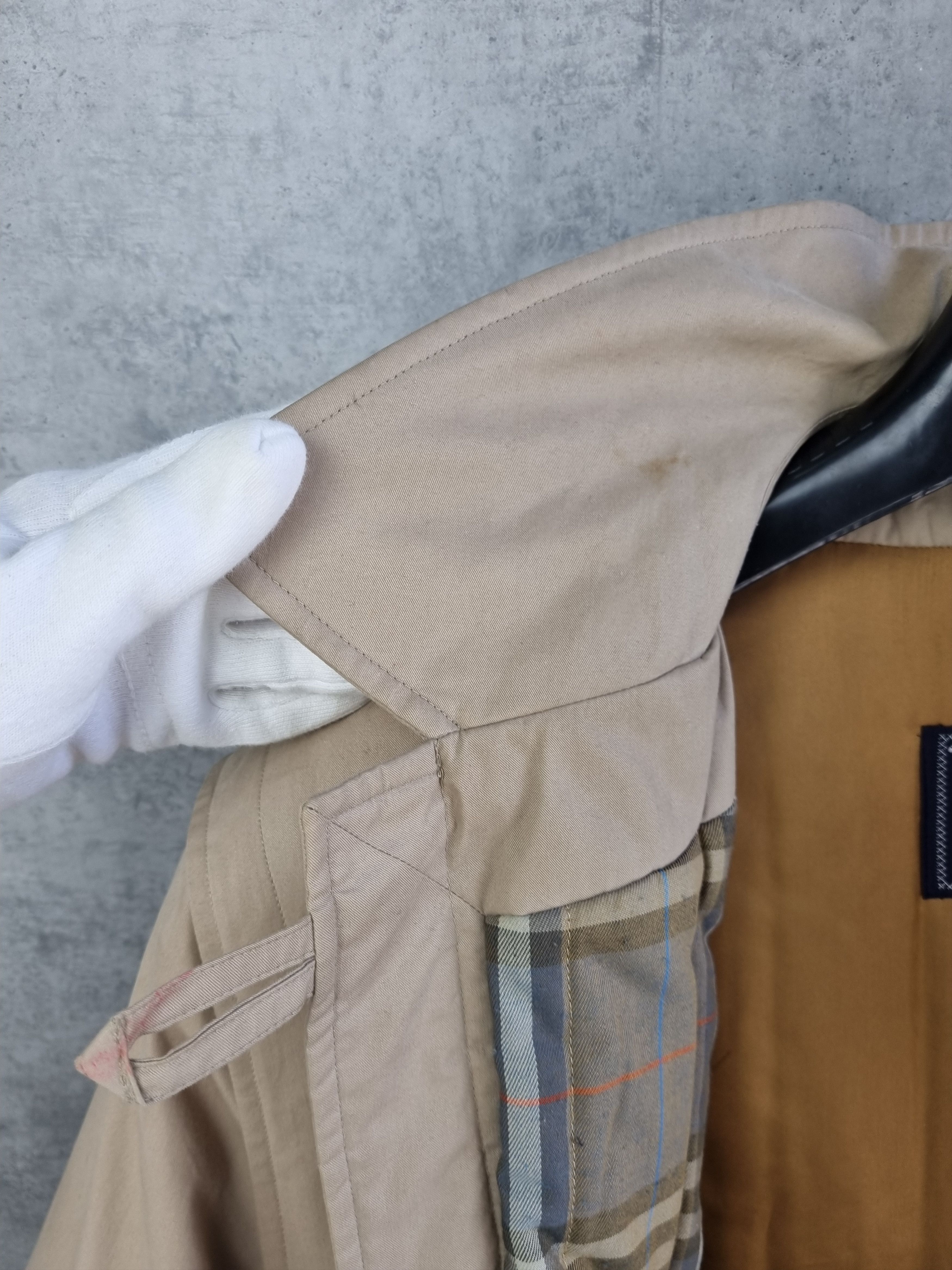 Burberry × Burberry Prorsum × Vintage 90s Burberrys London Duffle Coat Heavy Hooded Trench Size US XL / EU 56 / 4 - 14 Thumbnail