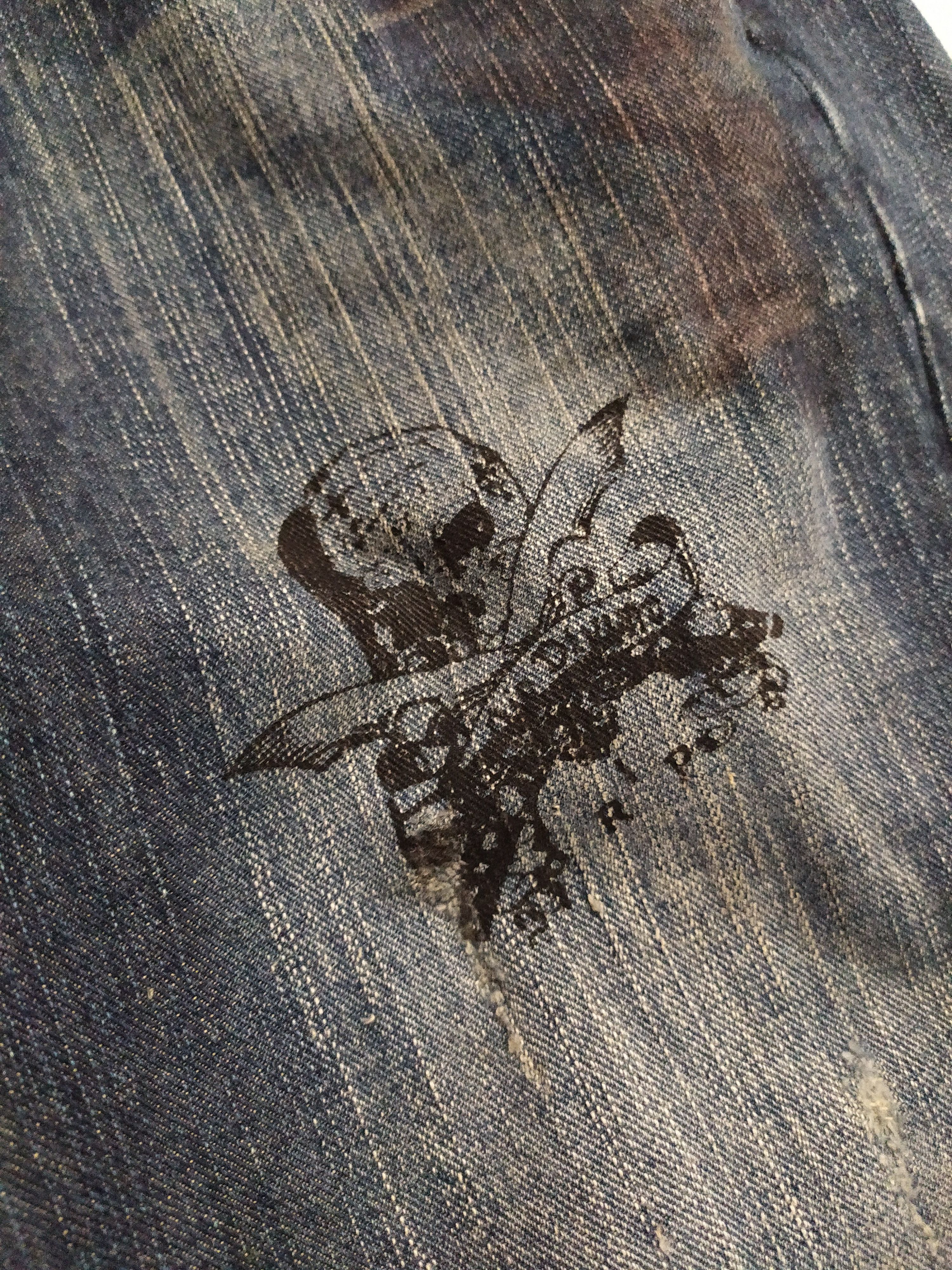 Edwin 🔥Edwin Skull Studded Distressed Denim Size US 30 / EU 46 - 8 Thumbnail