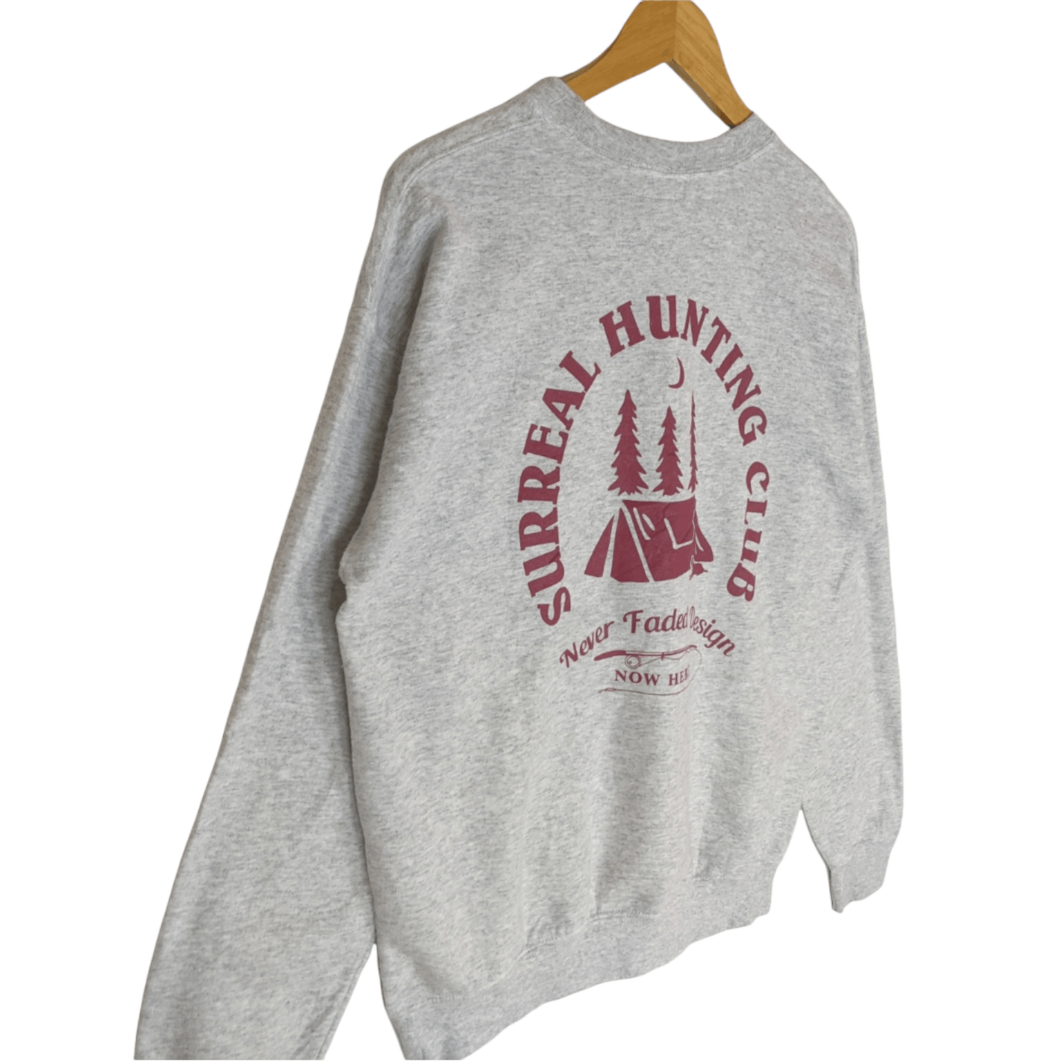 American Apparel × Japanese Brand SURREAL HUNTING CLUB Big Spell Out Jumper Sweatshirt Size US M / EU 48-50 / 2 - 5 Thumbnail