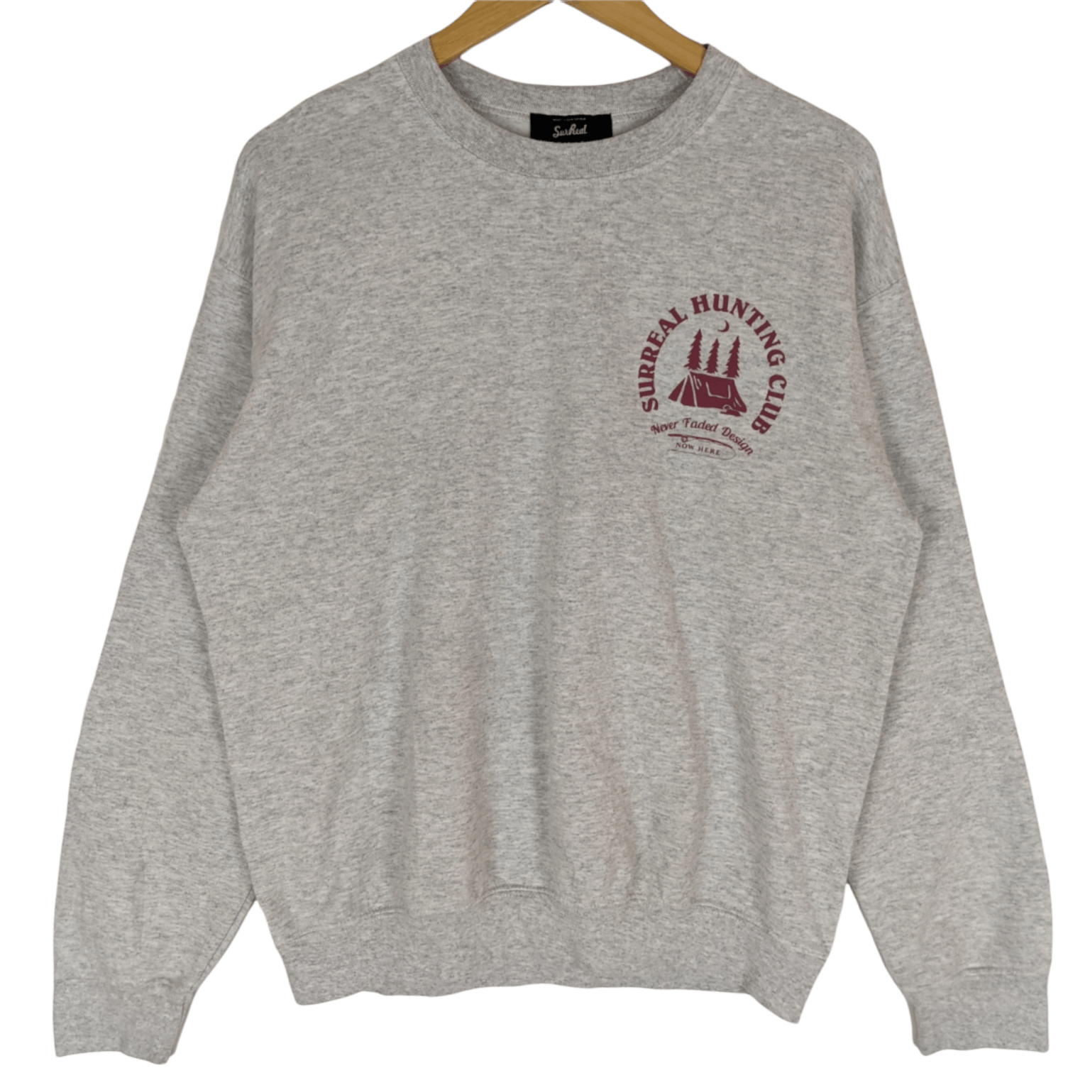 American Apparel × Japanese Brand SURREAL HUNTING CLUB Big Spell Out Jumper Sweatshirt Size US M / EU 48-50 / 2 - 2 Thumbnail