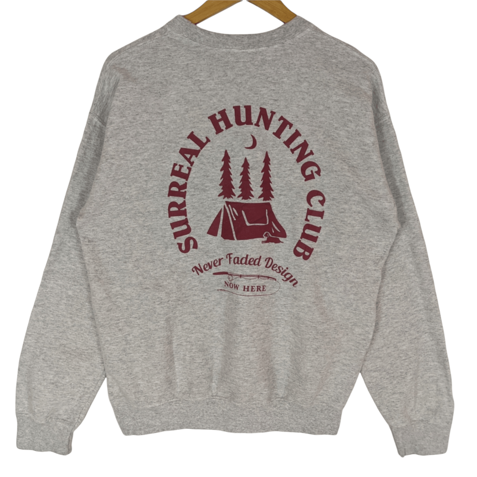 American Apparel × Japanese Brand SURREAL HUNTING CLUB Big Spell Out Jumper Sweatshirt Size US M / EU 48-50 / 2 - 4 Thumbnail