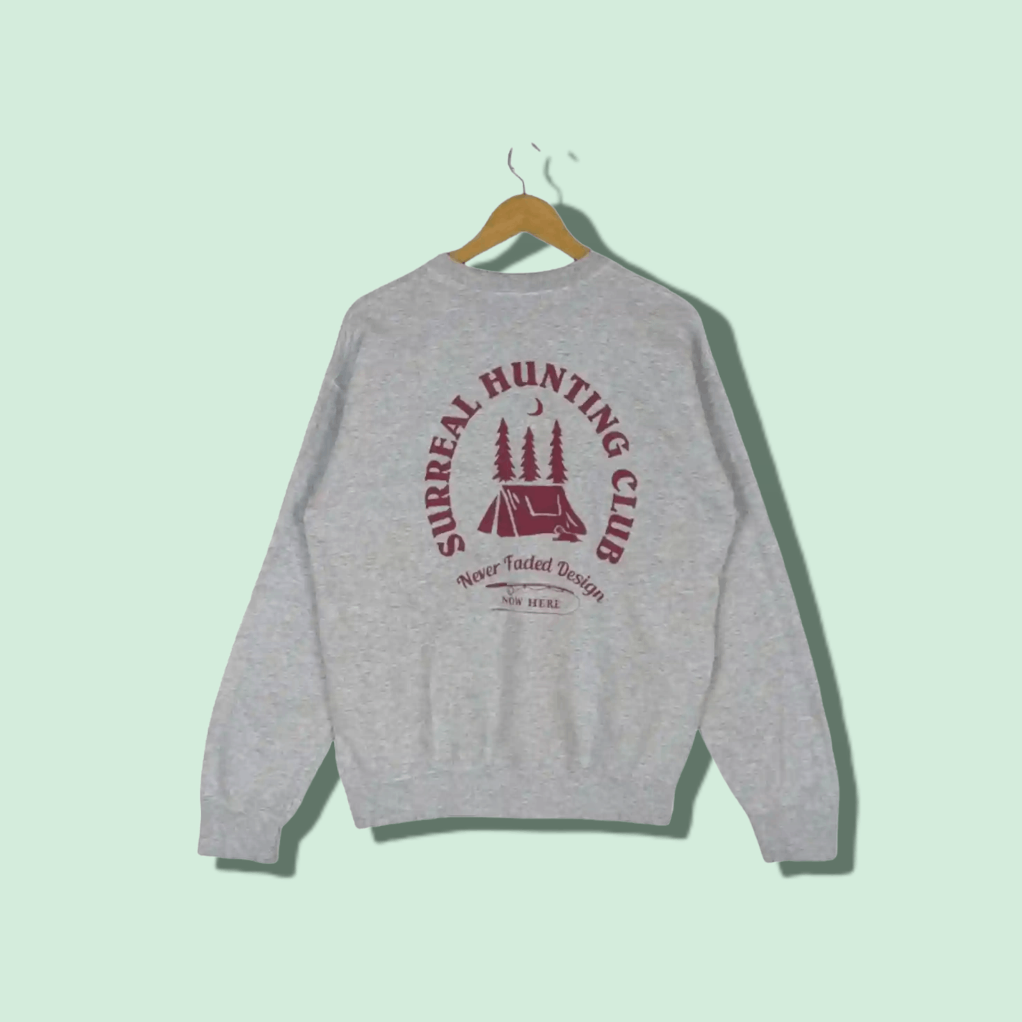 American Apparel × Japanese Brand SURREAL HUNTING CLUB Big Spell Out Jumper Sweatshirt Size US M / EU 48-50 / 2 - 1 Thumbnail
