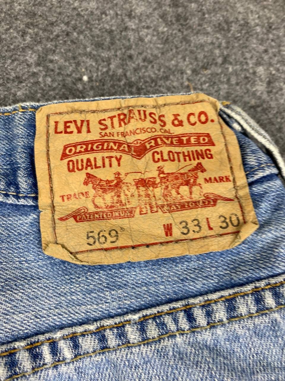 Levi's Vintage levis 569 loose straight dirty distressed denim Size US 36 / EU 52 - 5 Thumbnail