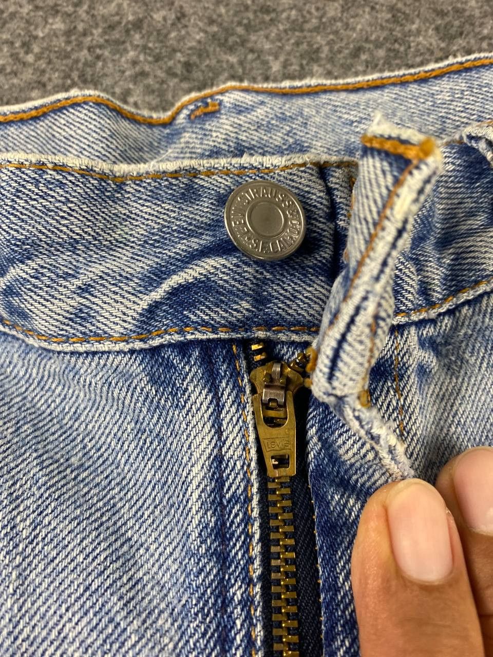 vintage levis 550 rework distressed short denim