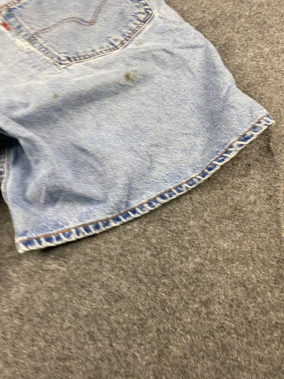 vintage levis 550 rework distressed short denim