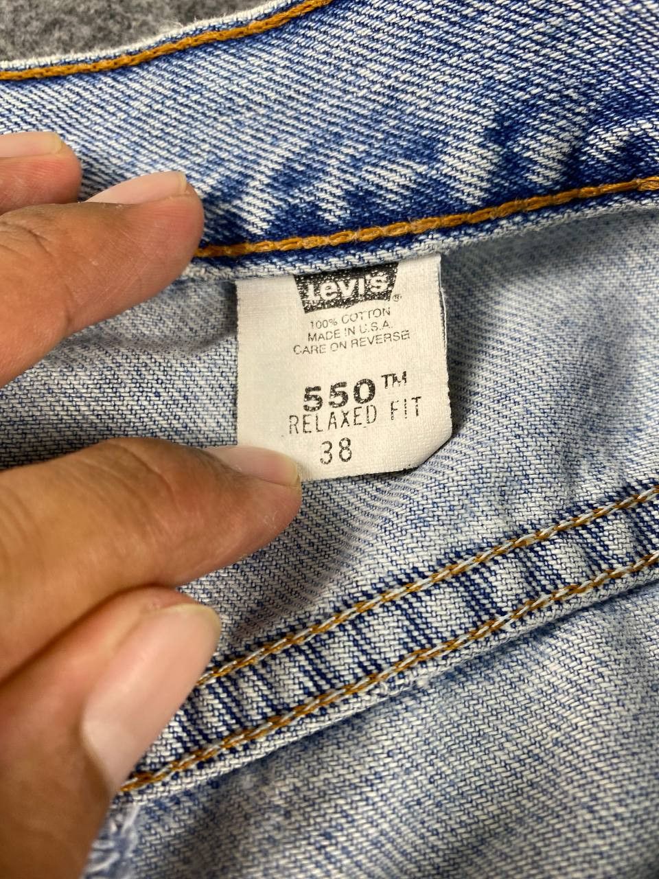 vintage levis 550 rework distressed short denim