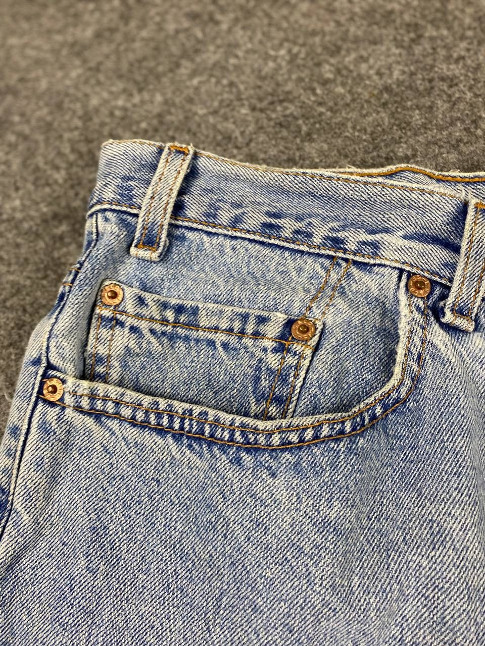 vintage levis 550 rework distressed short denim