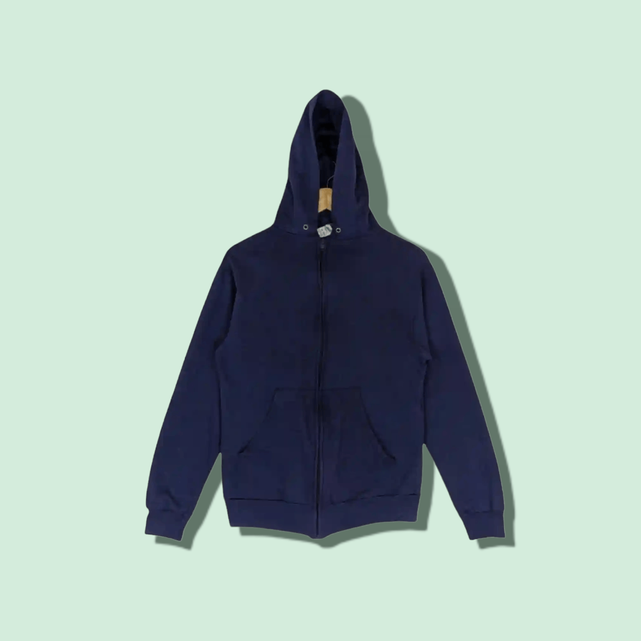 Vintage Vintage 90's GO FOR THE GOLD Plain Zipper Hoodie Sweatshirt Size US M / EU 48-50 / 2 - 1 Thumbnail