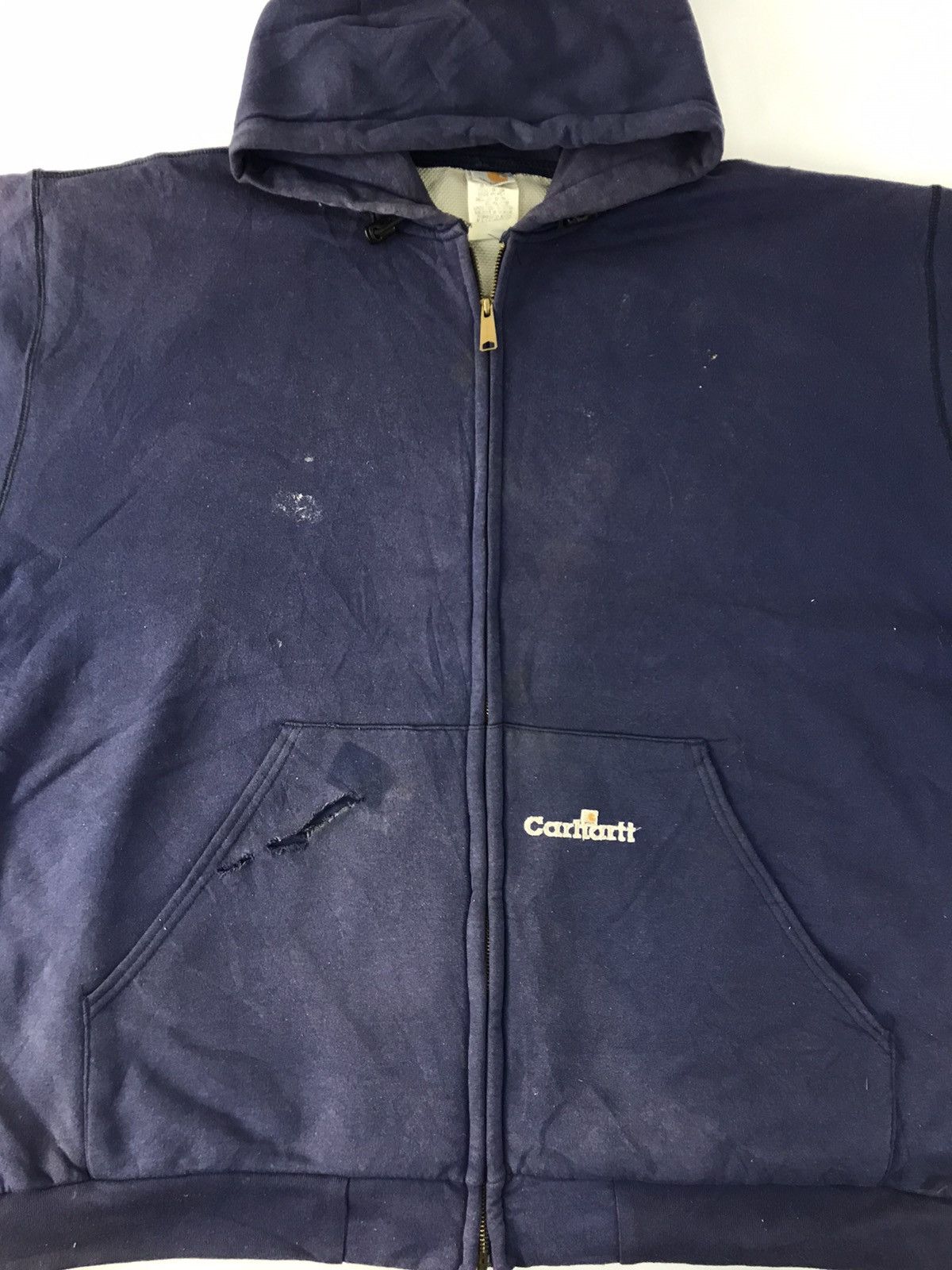 Carhartt Carhartt WIP Sweatshirt Hoodies Big Front Pocket Zipper Size US XXL / EU 58 / 5 - 3 Thumbnail