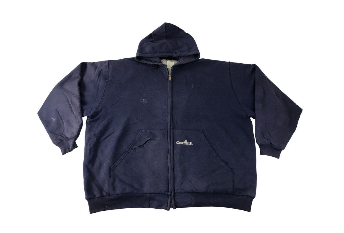 Carhartt Carhartt WIP Sweatshirt Hoodies Big Front Pocket Zipper Size US XXL / EU 58 / 5 - 1 Thumbnail