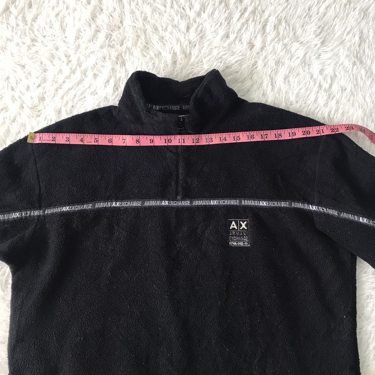 Armani Exchange Armani Exchange Tape Line Style Fleece Pullover Made in Usa Size US M / EU 48-50 / 2 - 15 Thumbnail