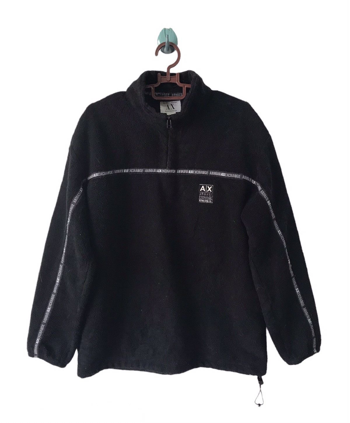 Armani Exchange Armani Exchange Tape Line Style Fleece Pullover Made in Usa Size US M / EU 48-50 / 2 - 1 Thumbnail
