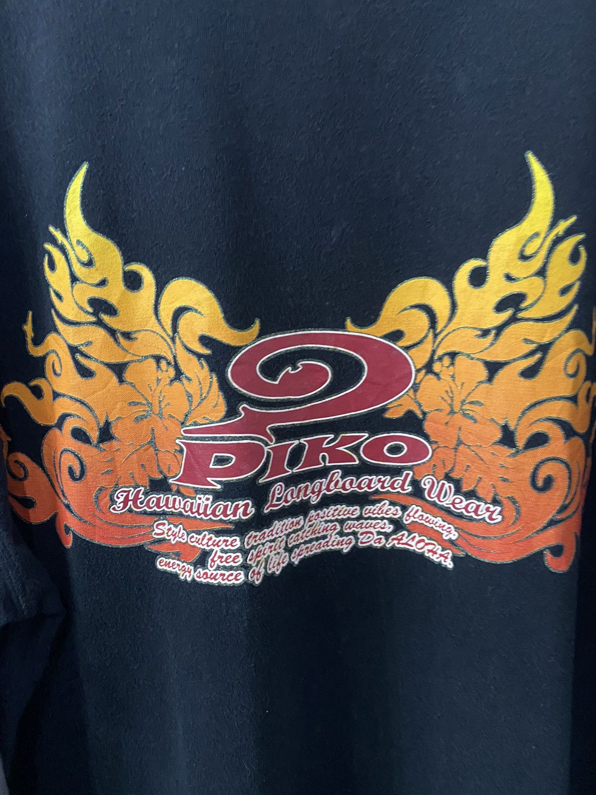 Japanese Brand PIKO🔥Fire🔥Hawaiian Tatoo Design Surf Shirt Size US L / EU 52-54 / 3 - 4 Thumbnail