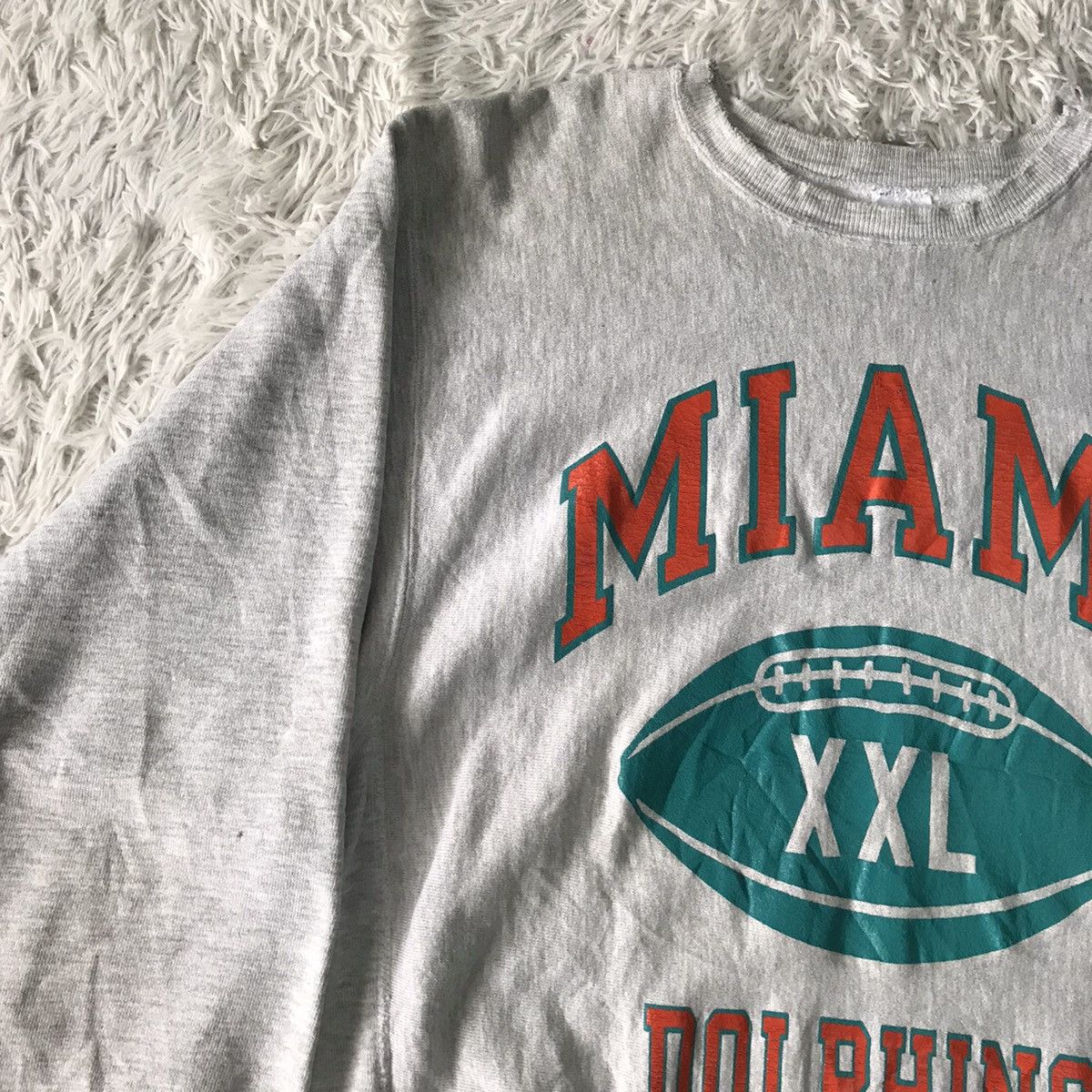 Champion Vtg 90s Champion Reverse Weave Miami Dolphins Sweatshirt Size US XL / EU 56 / 4 - 6 Thumbnail