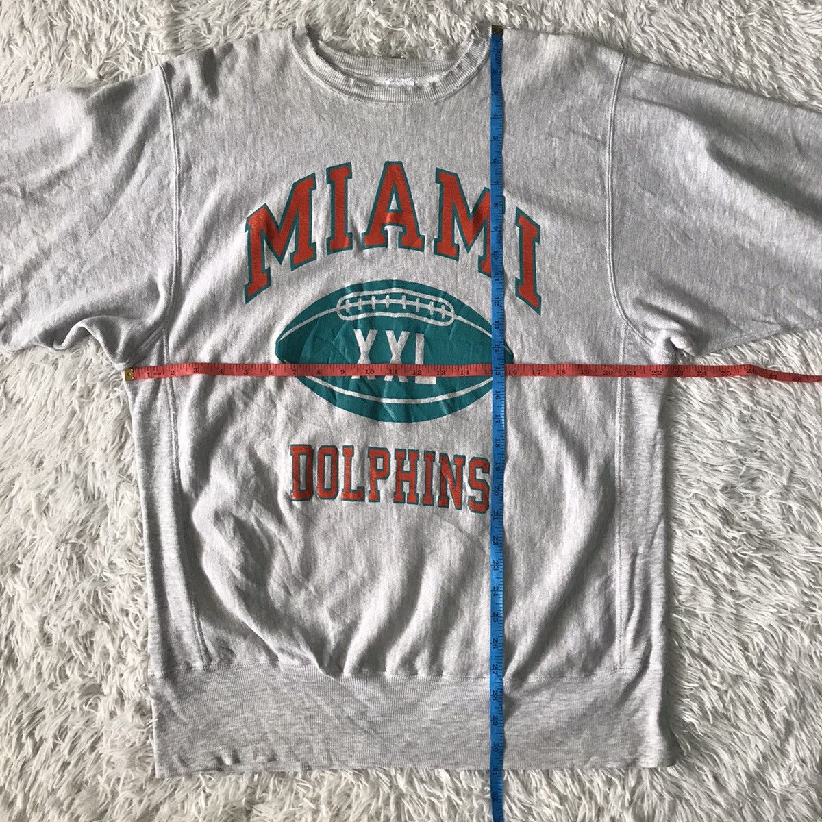 Champion Vtg 90s Champion Reverse Weave Miami Dolphins Sweatshirt Size US XL / EU 56 / 4 - 16 Thumbnail