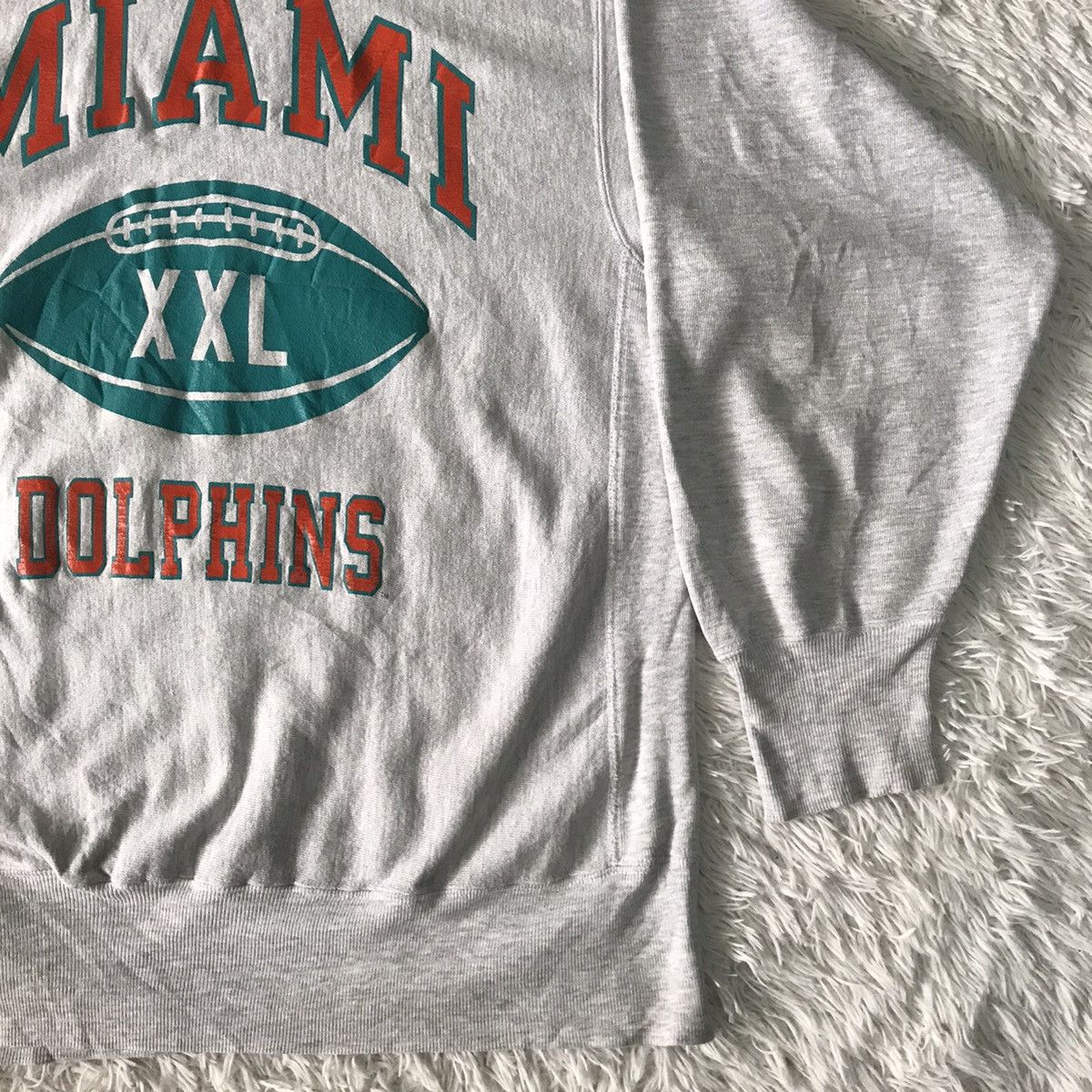 Champion Vtg 90s Champion Reverse Weave Miami Dolphins Sweatshirt Size US XL / EU 56 / 4 - 4 Thumbnail